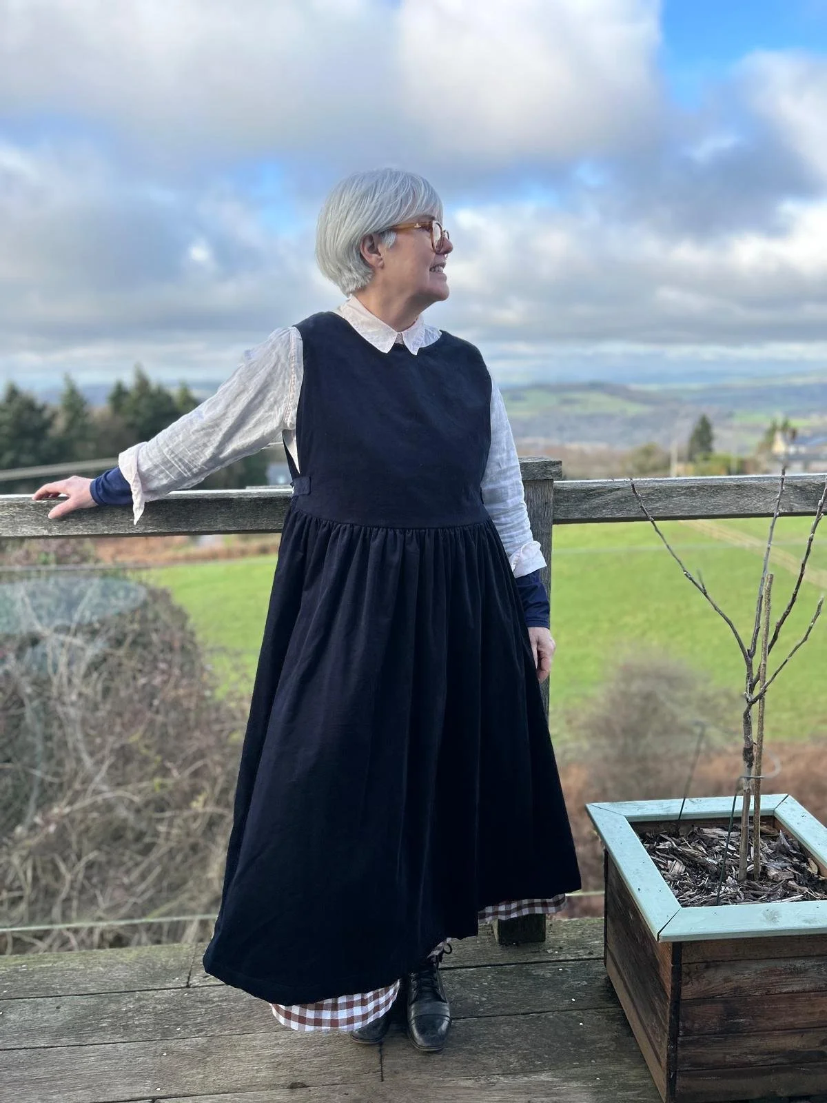 Clara Pinafore Dress Needlecord