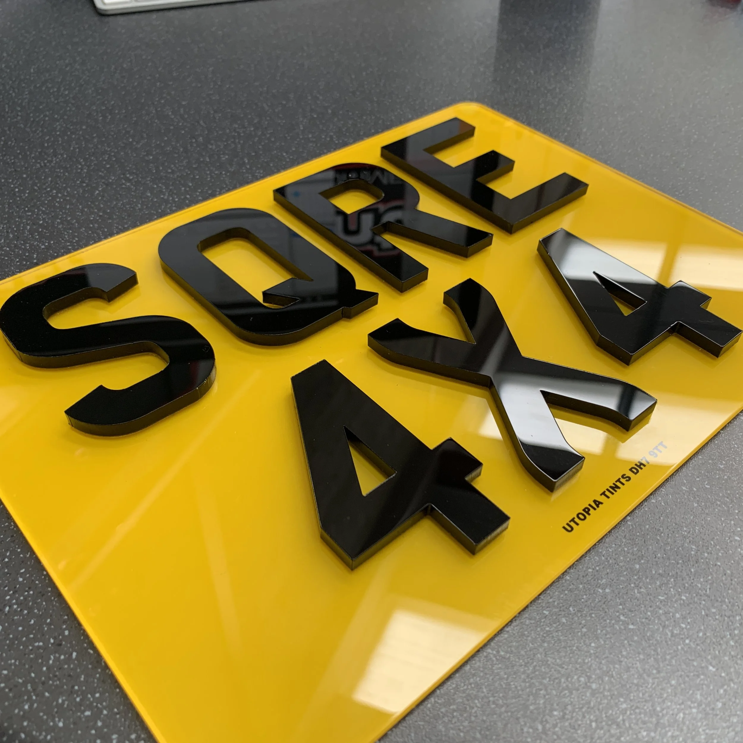 4x4 Square Number Plates For Land Rover Defender etc. — Utopia Plates