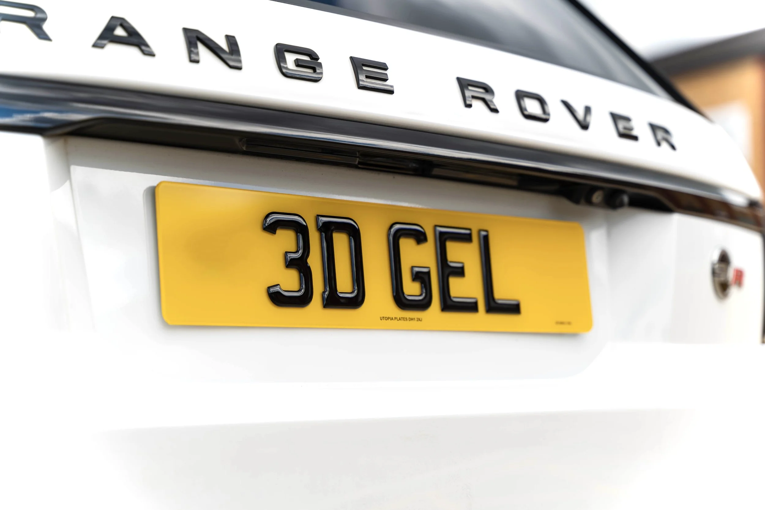3D Gel Resin Number Plates Fully Road Legal! — Utopia Plates 4D