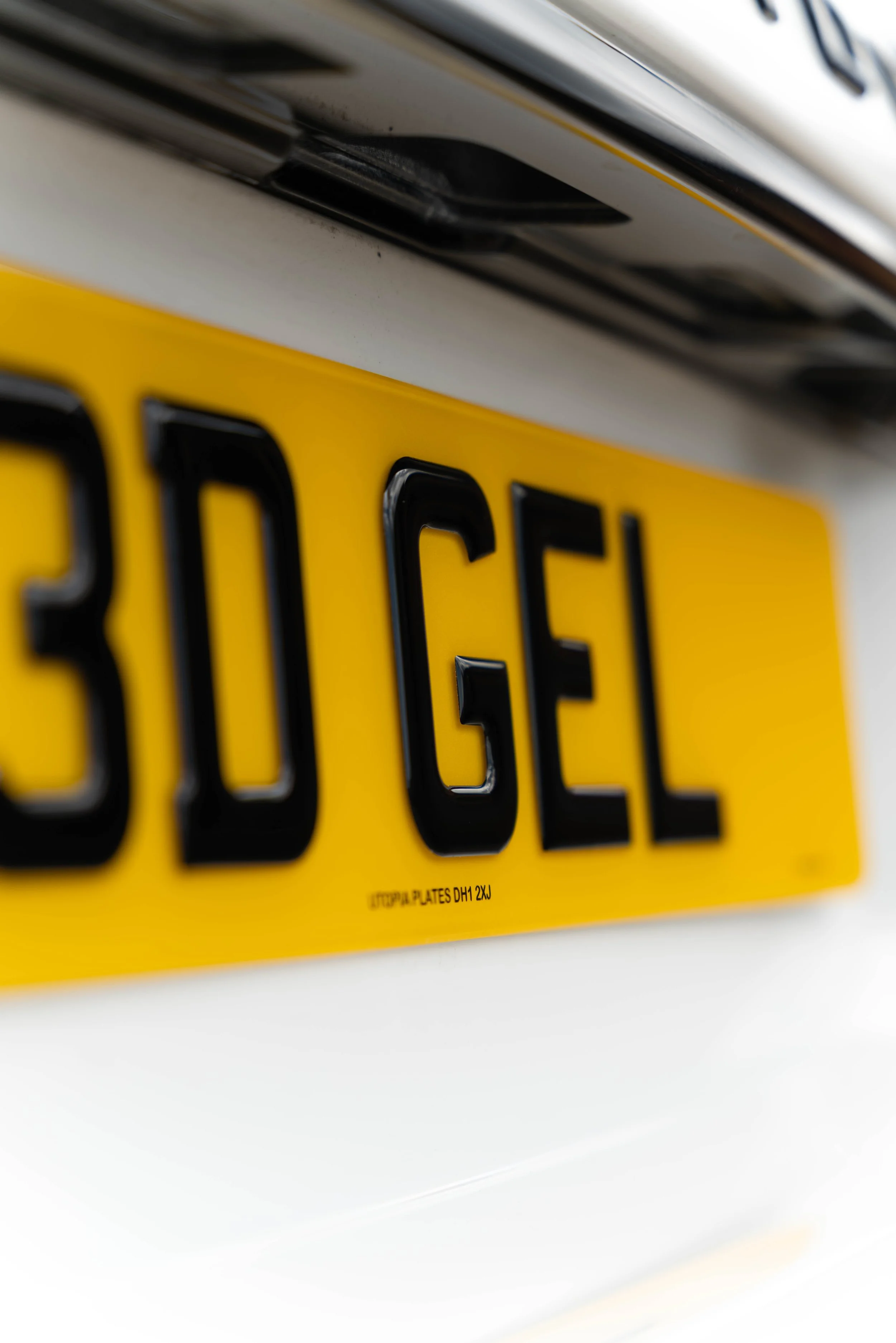 3D Gel Resin Number Plates Fully Road Legal! — Utopia Plates 4D