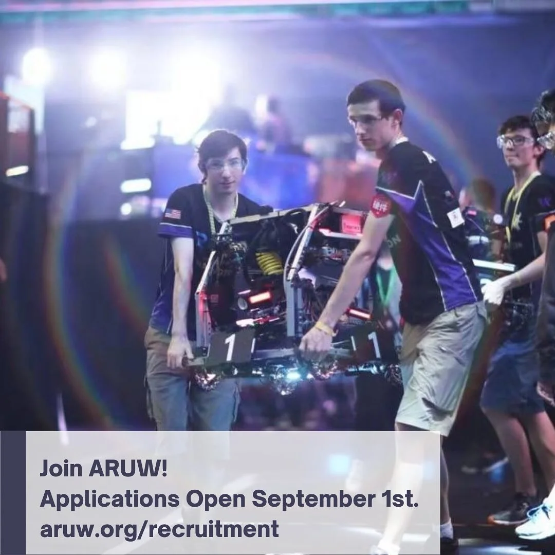 Fall applications open on September 1st! Visit aruw.org/recruitment for more information.