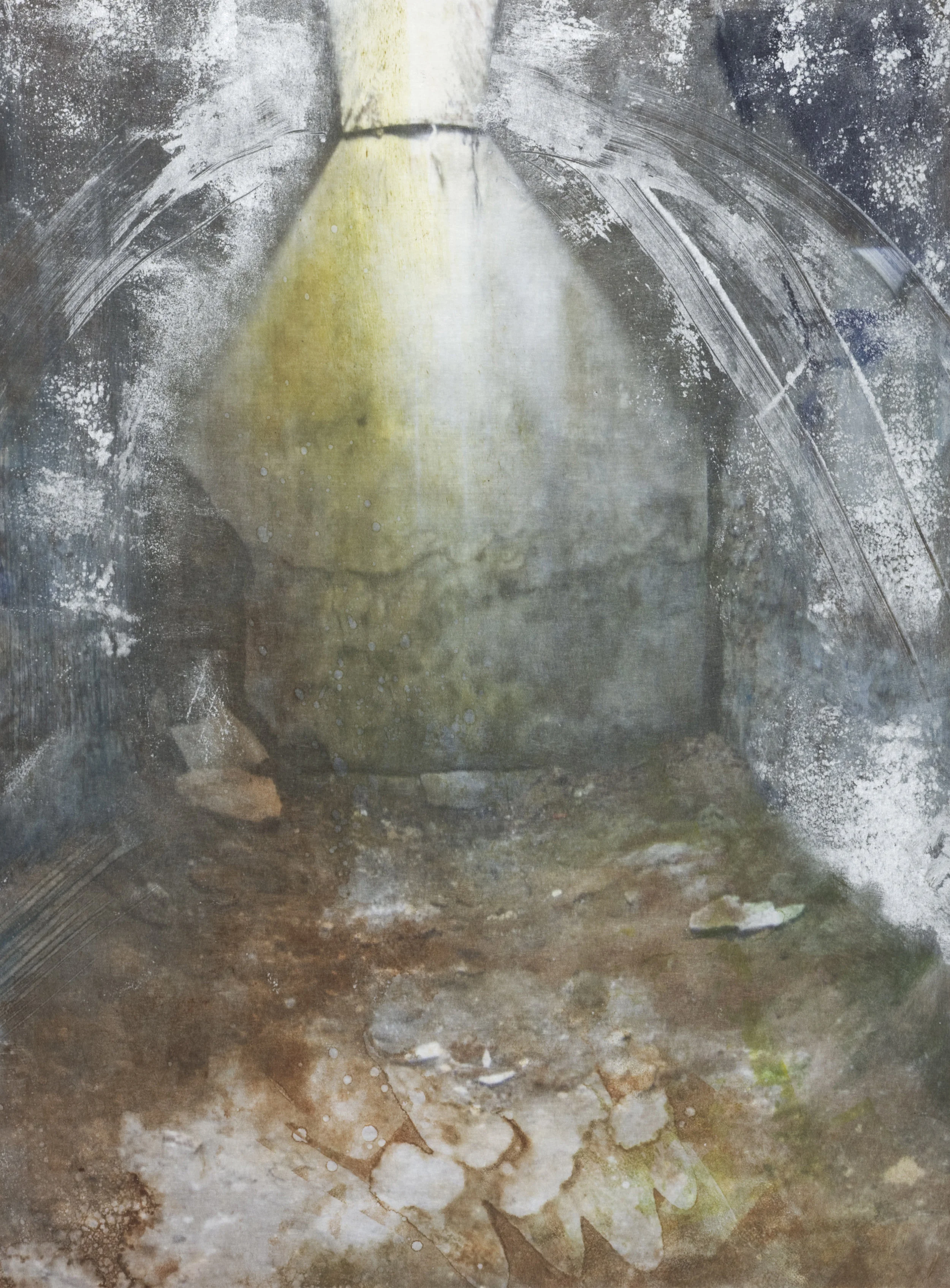 Penance #7 Monoprint (30x22”)