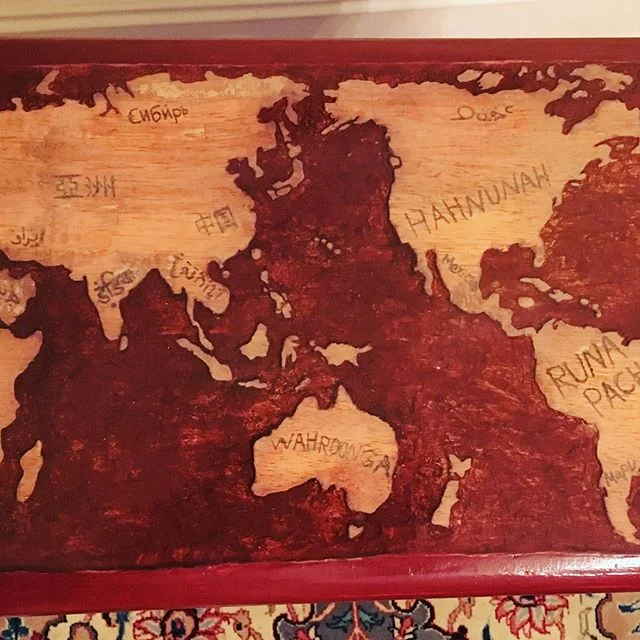 Another map piece I made for my wonderful sister @tesscane11 #squabart #woodworking