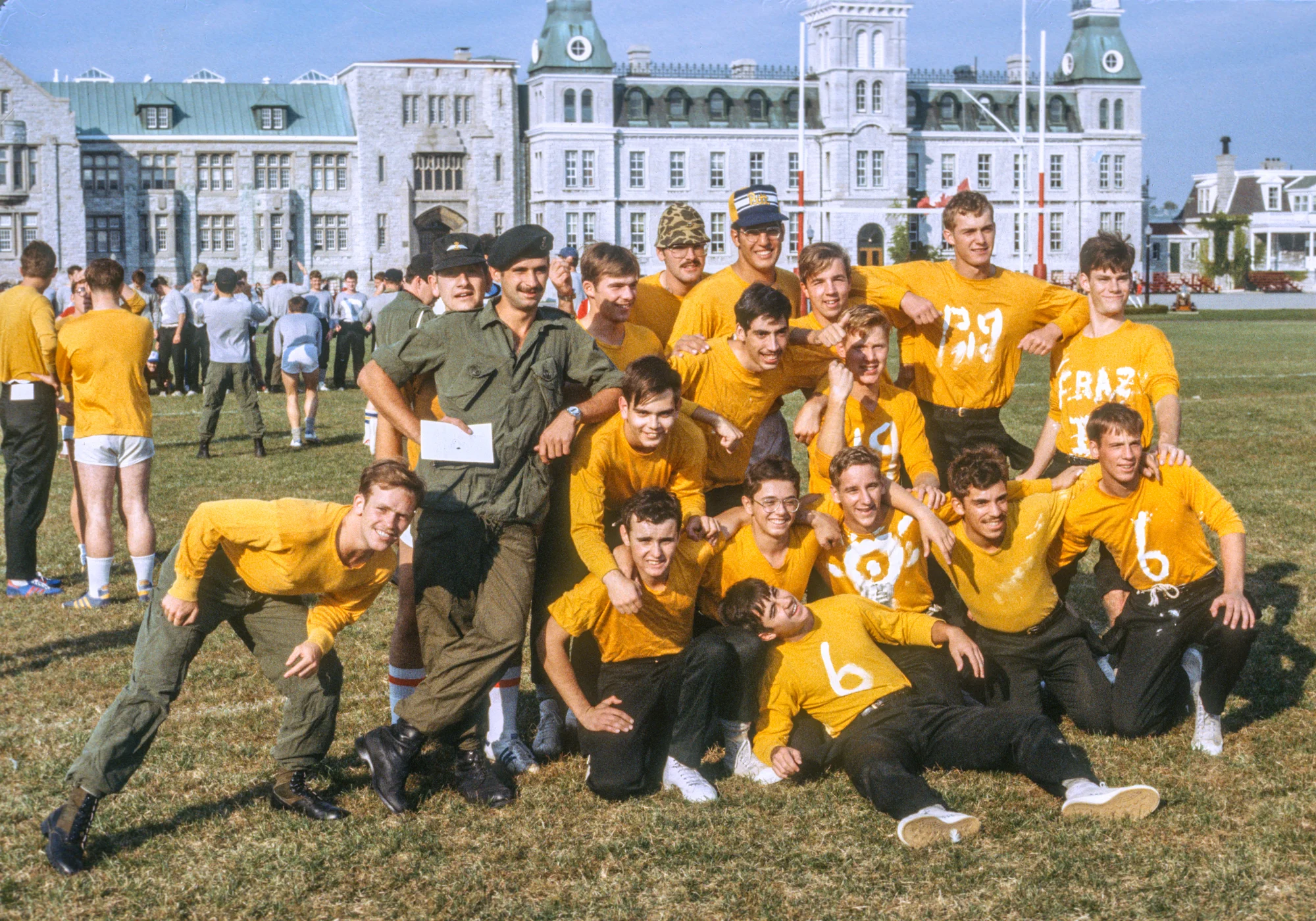before …..Kevin Biggar, Paul madore (in back), ritchie smendziuk; fraz (in back with camo hat; nick garito