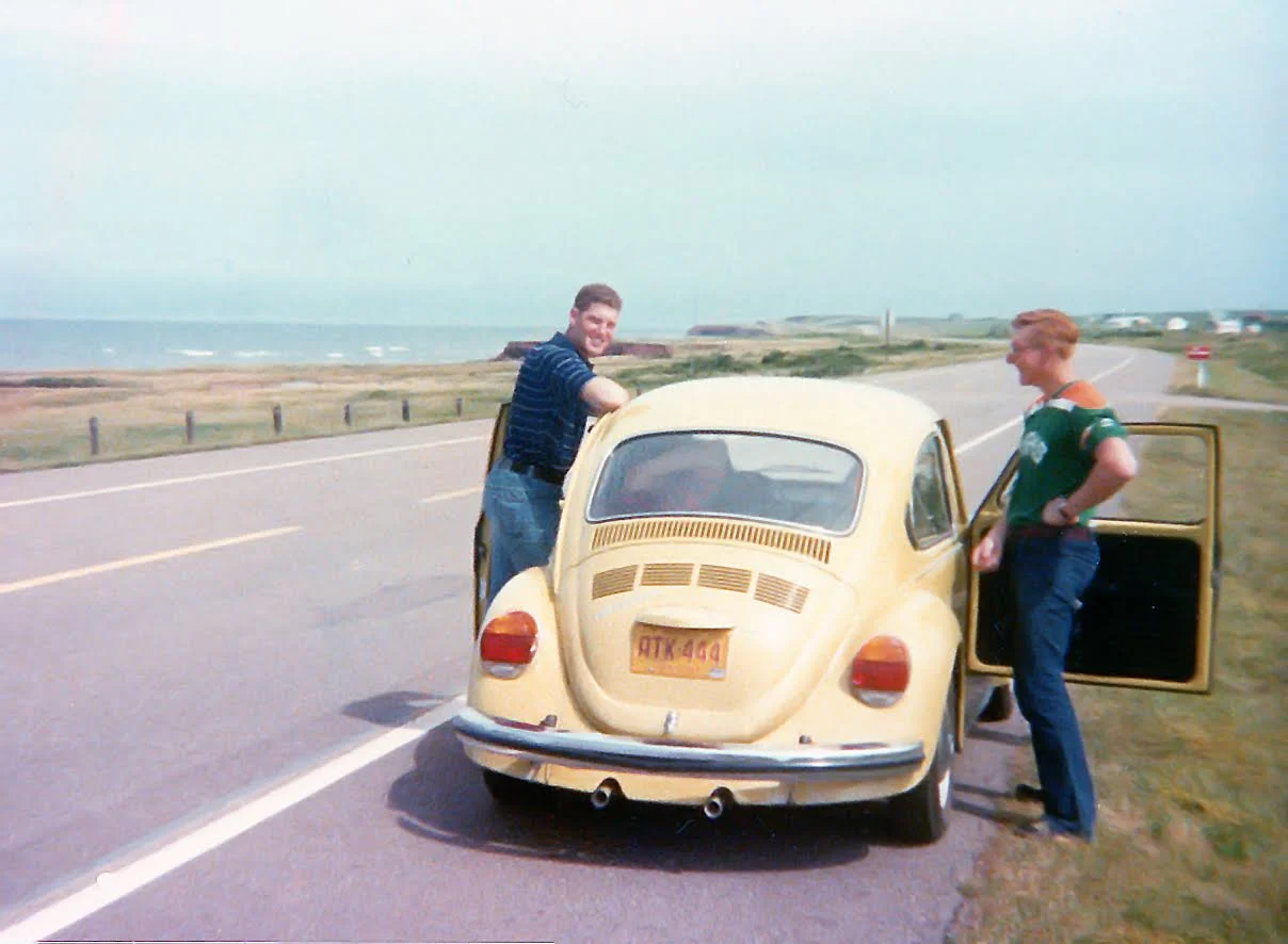 That yellow Volkswagon ….