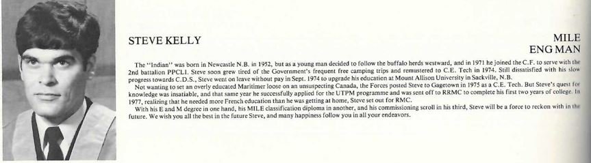 Yearbook 1979 Write Up of Kelly by Larry.JPG