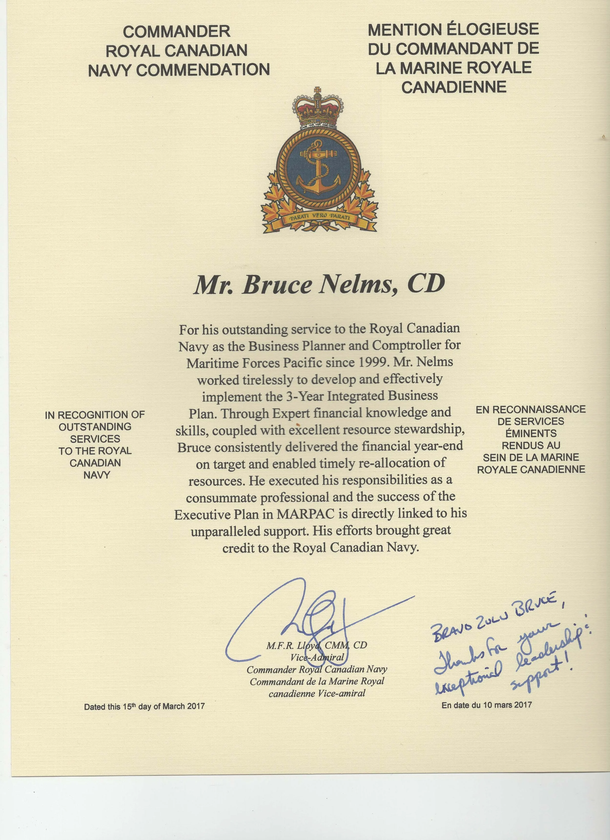 Achievements Nelms Comd RCN Commendation.jpg