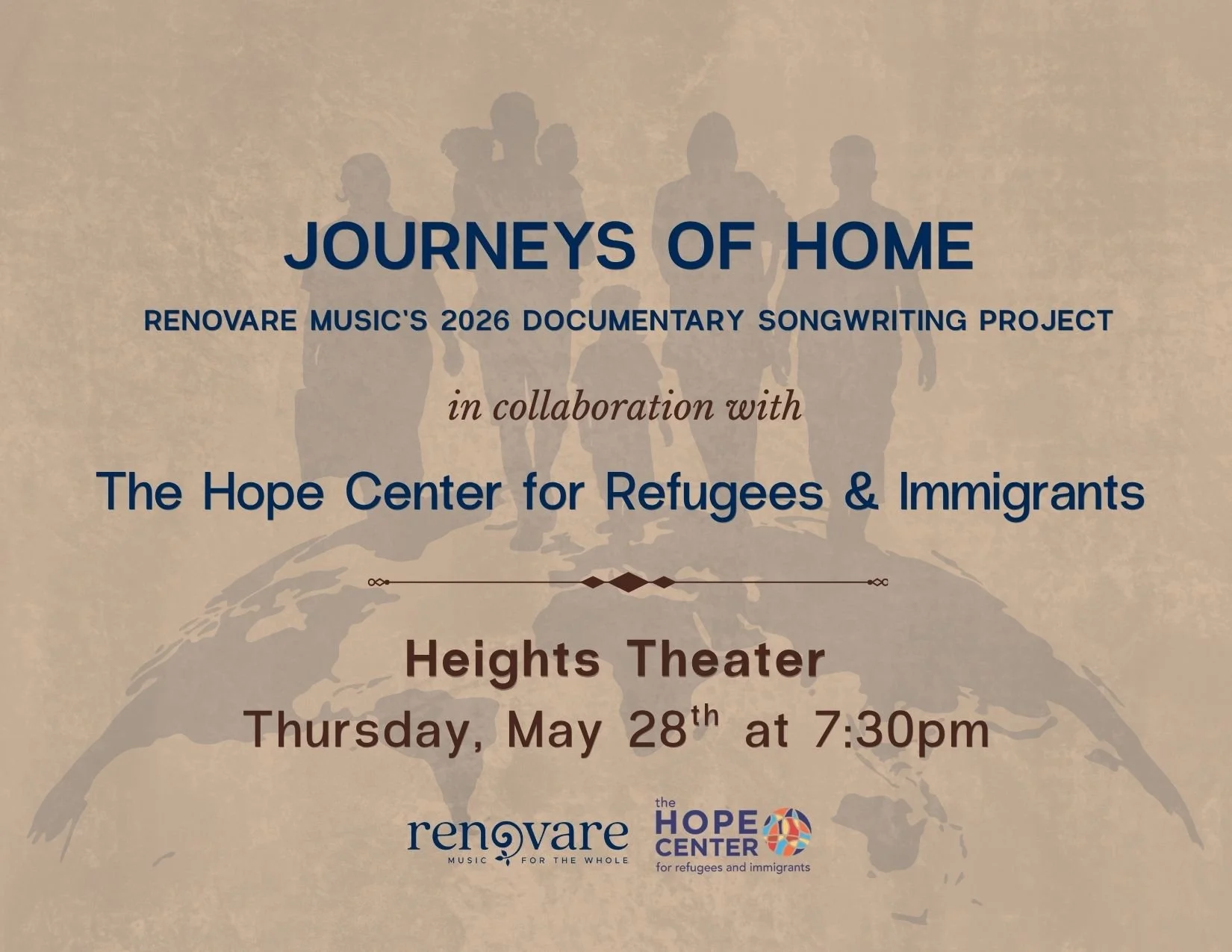 Journeys of Home Concert at Heights Theater
