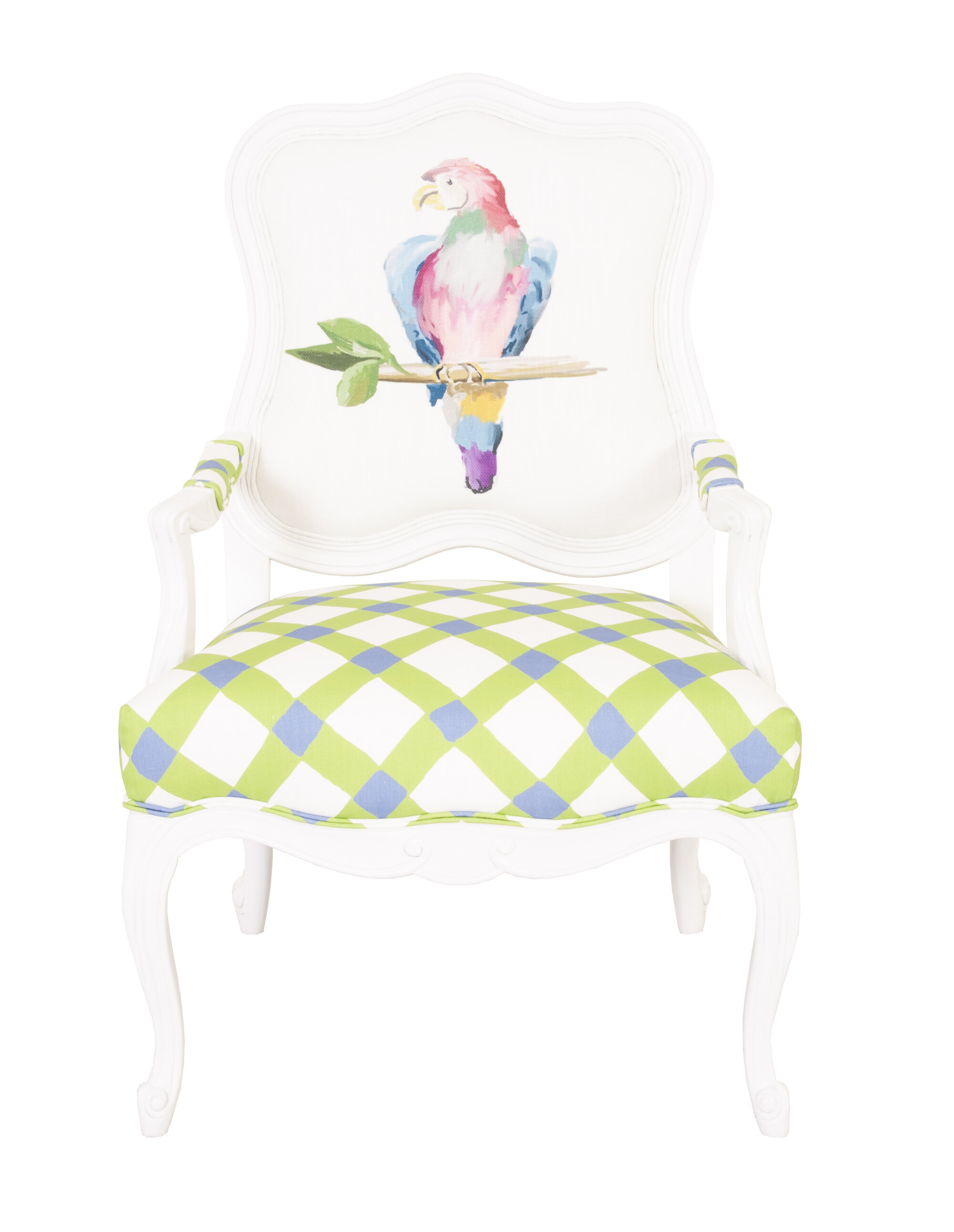 Norwalk Furniture Dana Gibson Parrot Chair in Multi.jpg