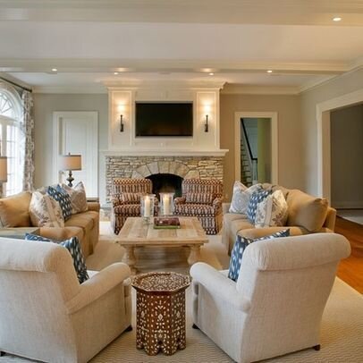 E Design Interior Service, Decorating Ideas For Living Room With Tv Above Fireplace