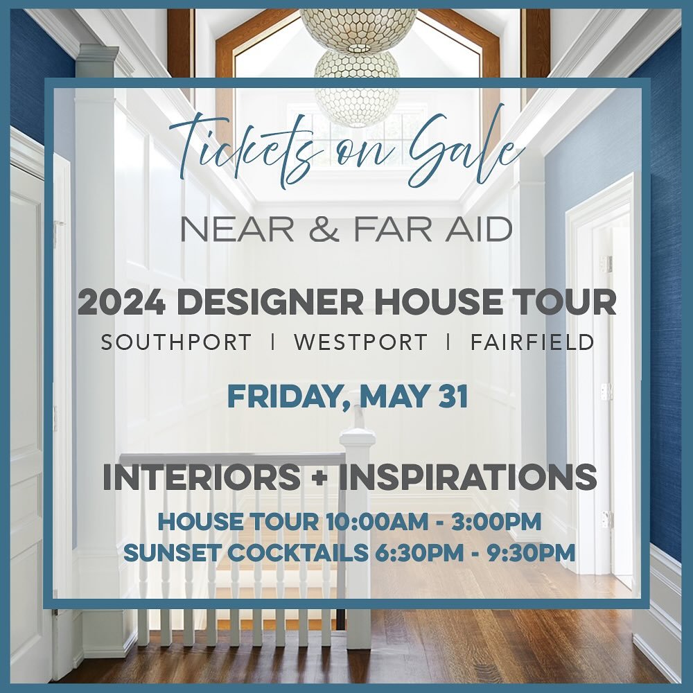 Local Events - @nearandfaraid

Purchase your House Tour &amp; Sunset Cocktails tickets before they&rsquo;re gone! Early Bird package available through April 30th. 
🎟️visit www.nearandfaraid.org

Friday, May 31

https://nearandfaraid.org/events/house