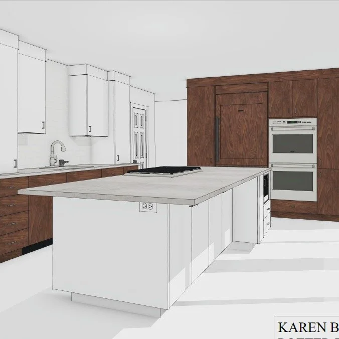 We're thrilled to be working with wonderful clients to create a stunning new kitchen for New Canaan family home . This 3D rendering showcases the beautiful design vision we're bringing to life. Stay tuned for more updates on this exciting project!&qu