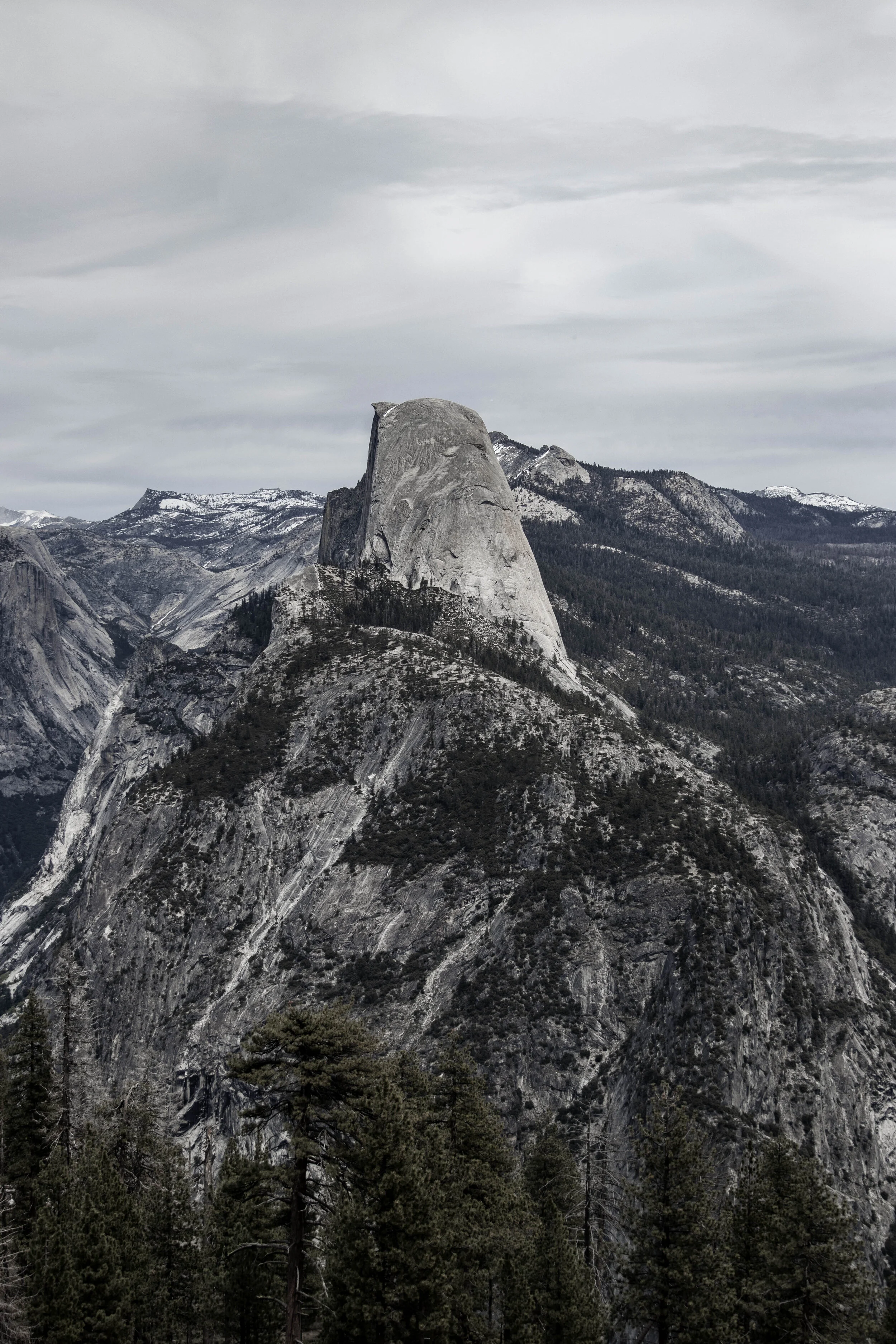 Cloudy Half Dome 