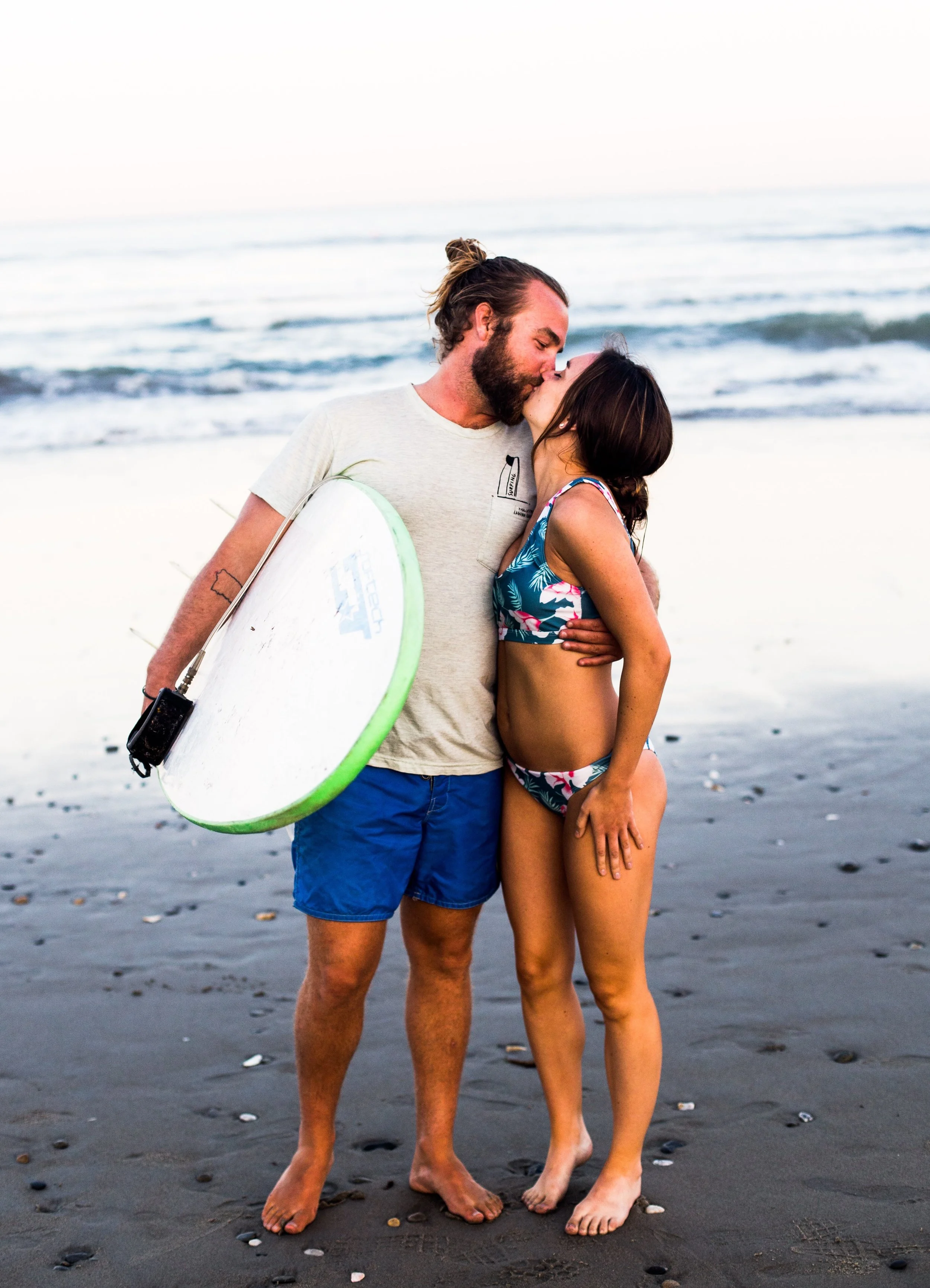 Surfing Couple 