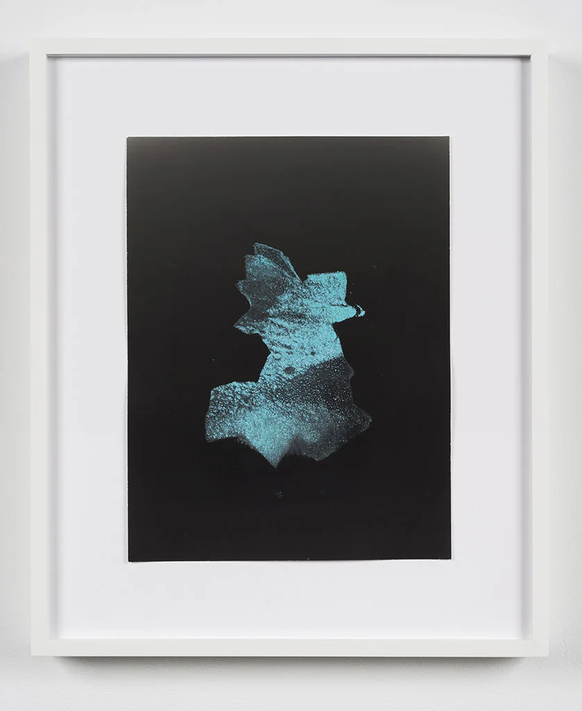   Turquoise,  2015, silver gelatin print with turquoise emulsion, 14x11” 