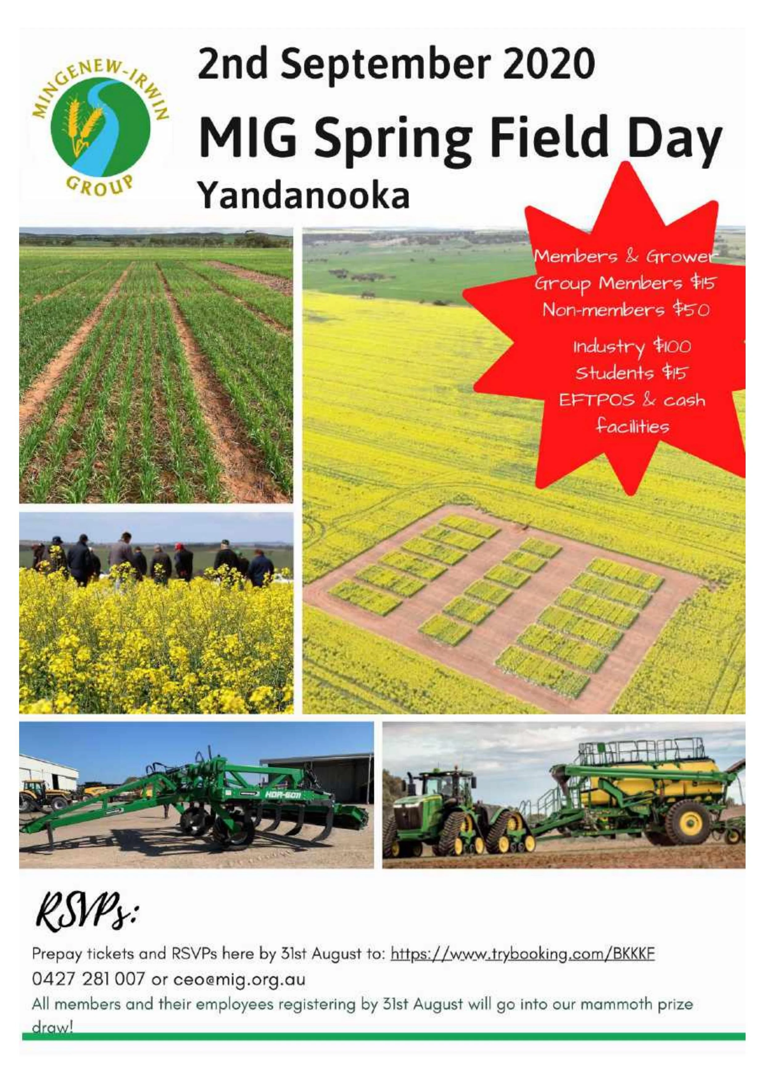 MIG Spring Field Day 2020 — MINGENEWIRWIN