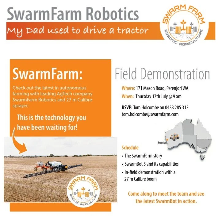 Are you interested to see how autonomy is currently being used on the farm? Come along to Perenjori on Thursday 17th July at 9am.