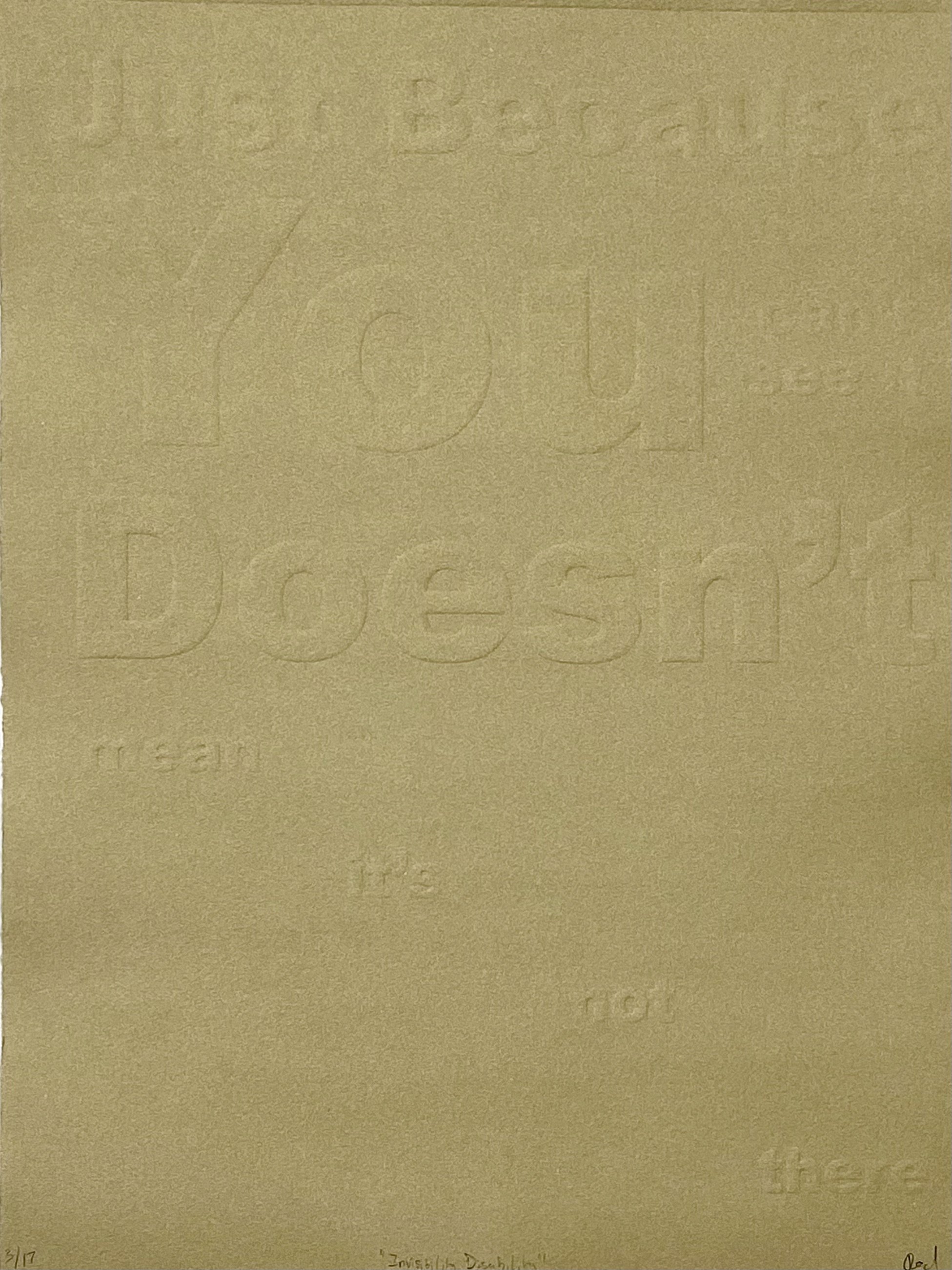 Invisibility Disability