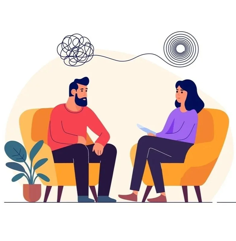 Therapist helping unwind the client's experience
