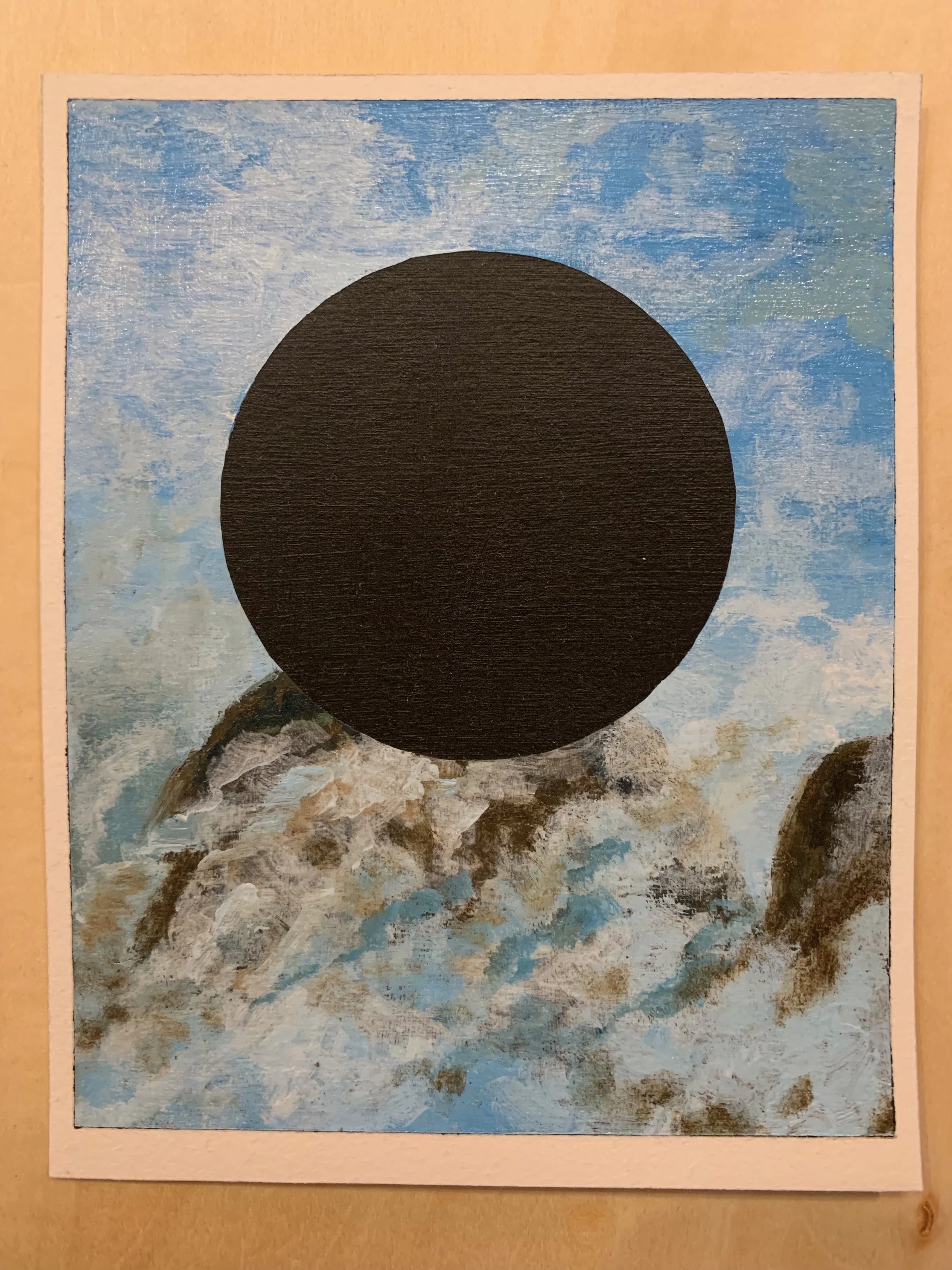 Void Over a Mountain