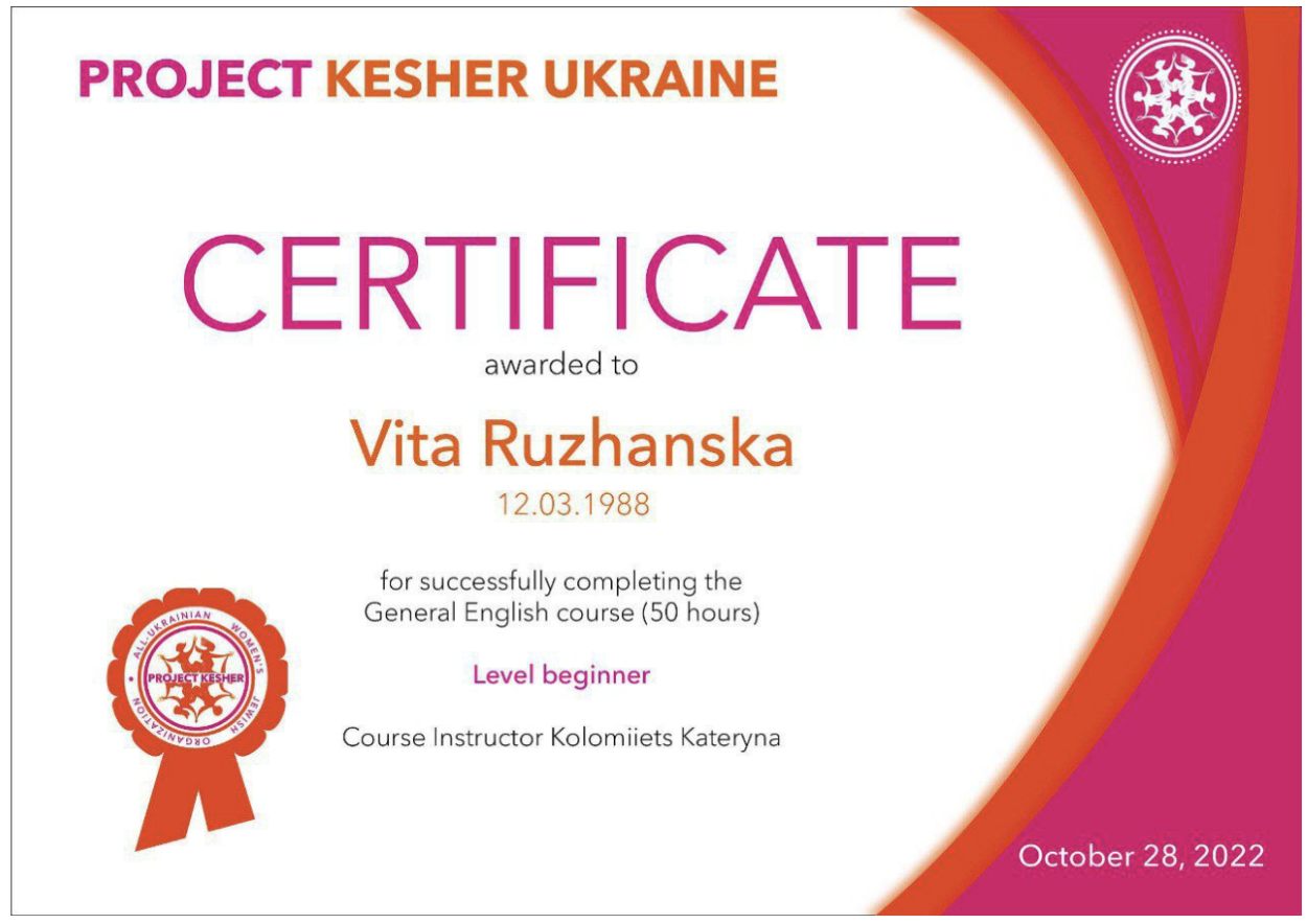 English Language Program for Ukrainian Women