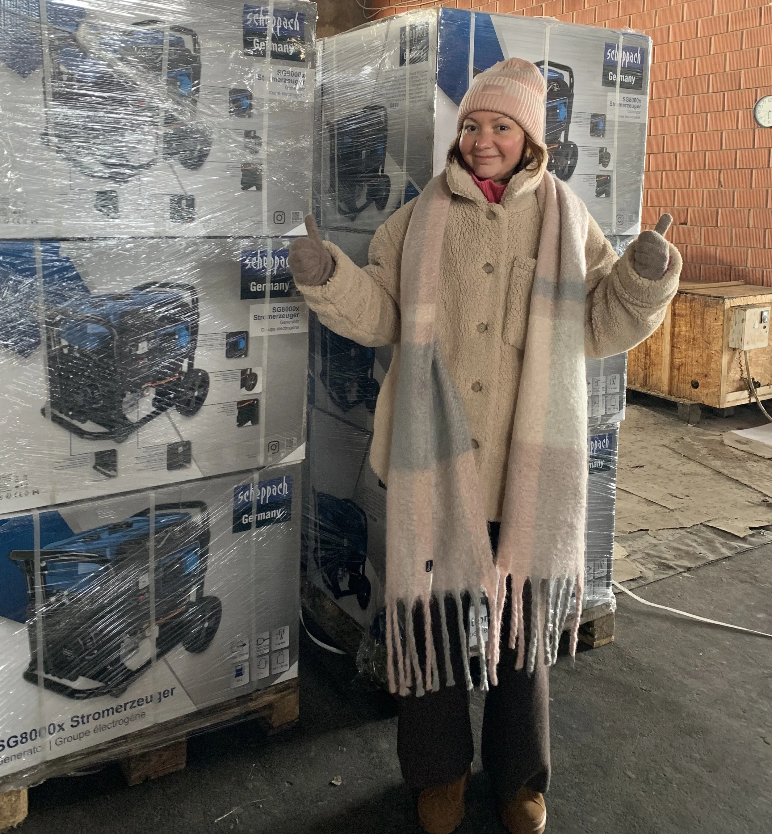 Generators Arrive in Ukraine