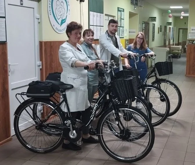 Bike-Boost Project Improves Healthcare Access in Kramatorsk, Ukraine