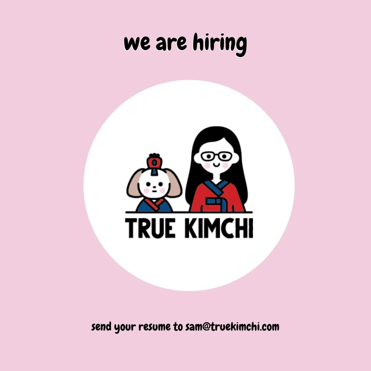 HIRING: part-time cashier position (15-20 hrs/wk)

REQUIREMENTS:
morning availability
age 18+

email sam@truekimchi.com your resume in PDF format &amp; one sentence why you want to work with us!