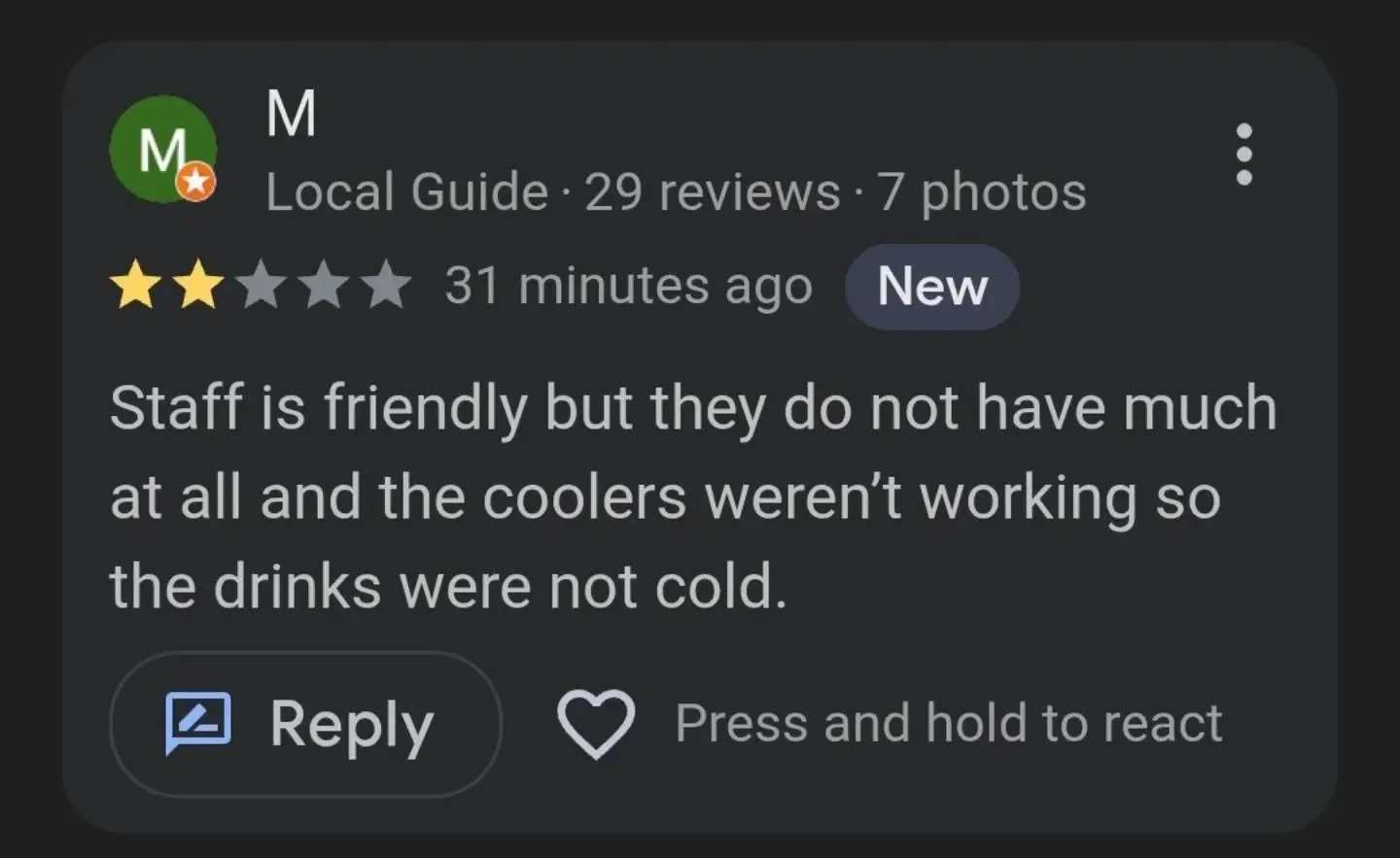 We try our best as a small business, but there's only so much we can do 🥲