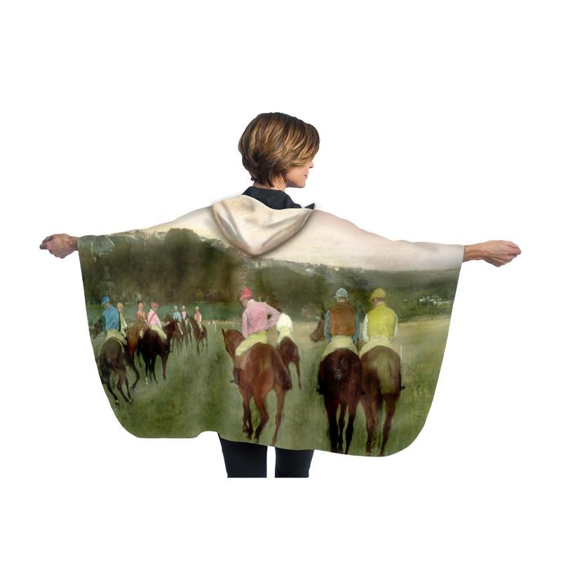 Degas image on rain poncho