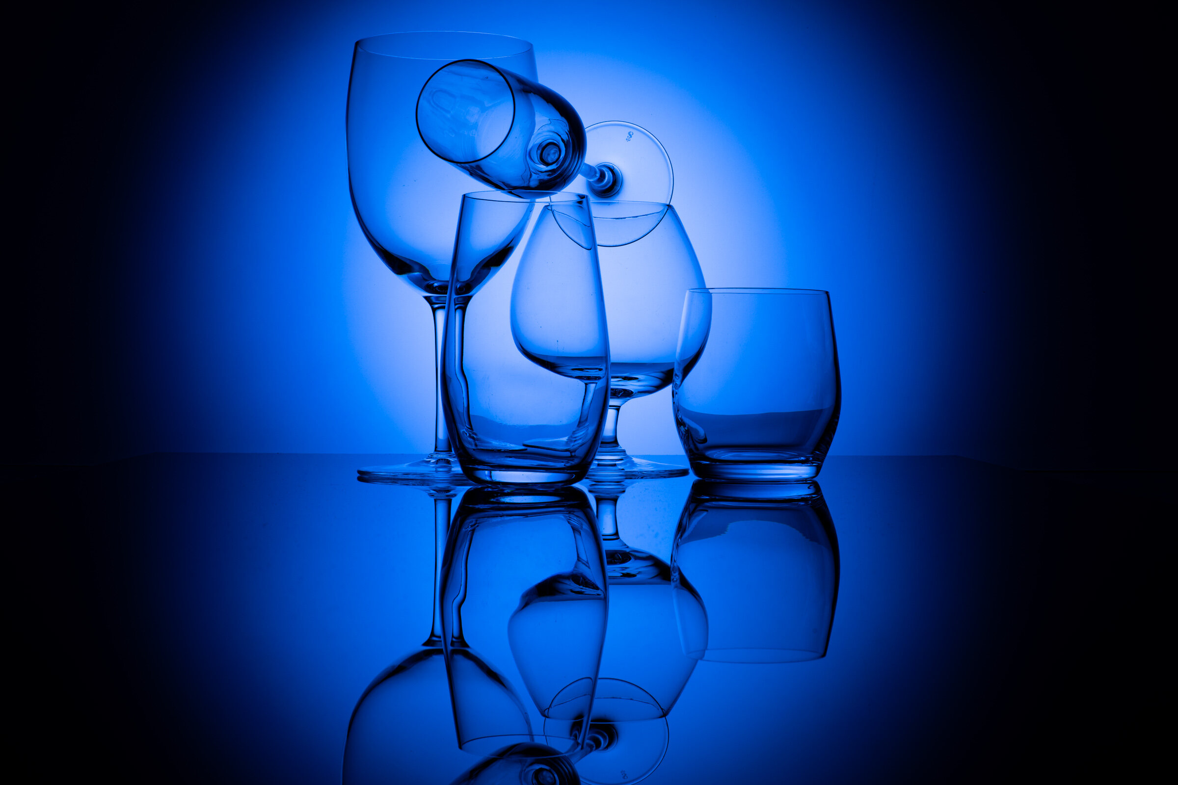 GLASSES IN BLUE