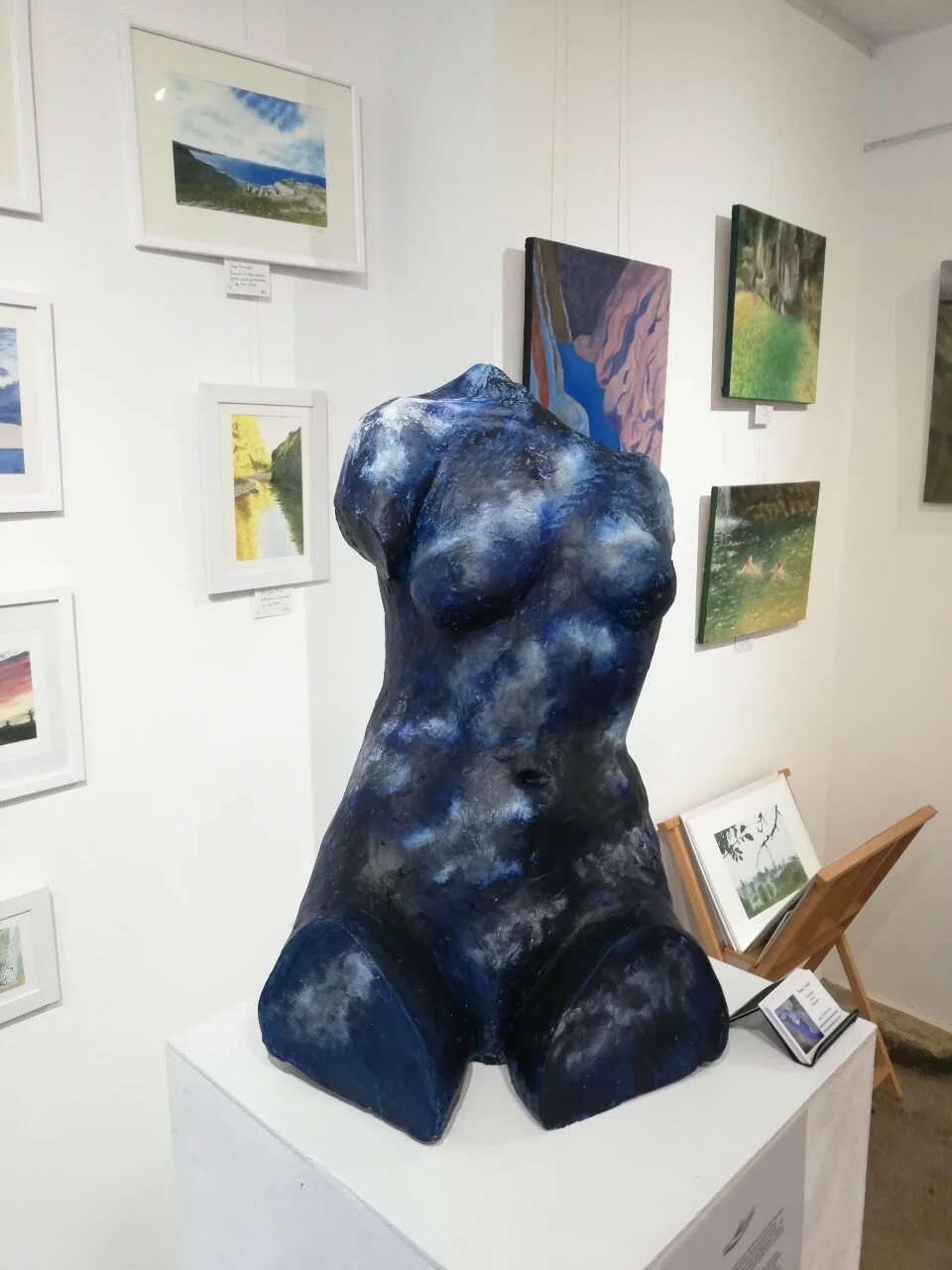 ‘Night’ - cast from clay in fibreglass and painted