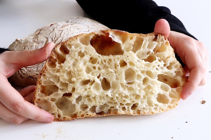 Fast Italian No Knead Ciabatta Bread- Step By Step Guide