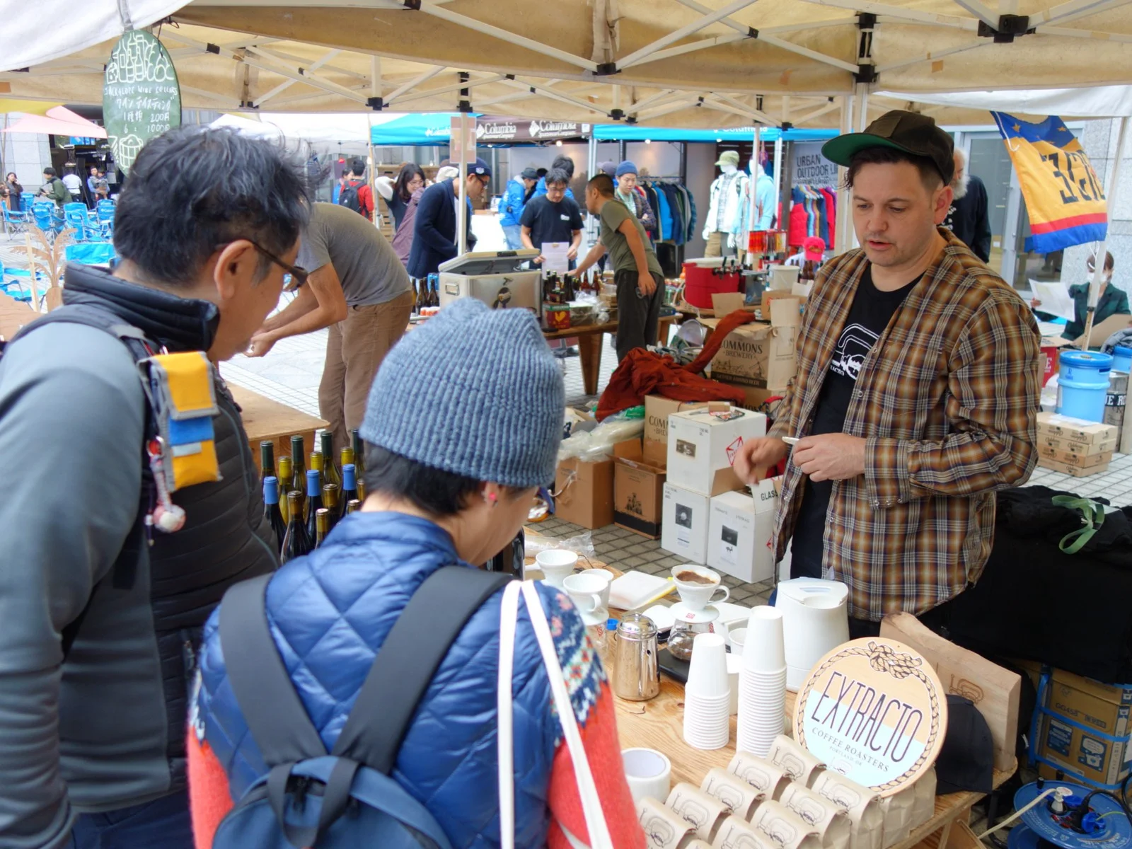 2015年秋、東京でのポートランド・フェスティバルで来日した Extracto Coffee の Chris