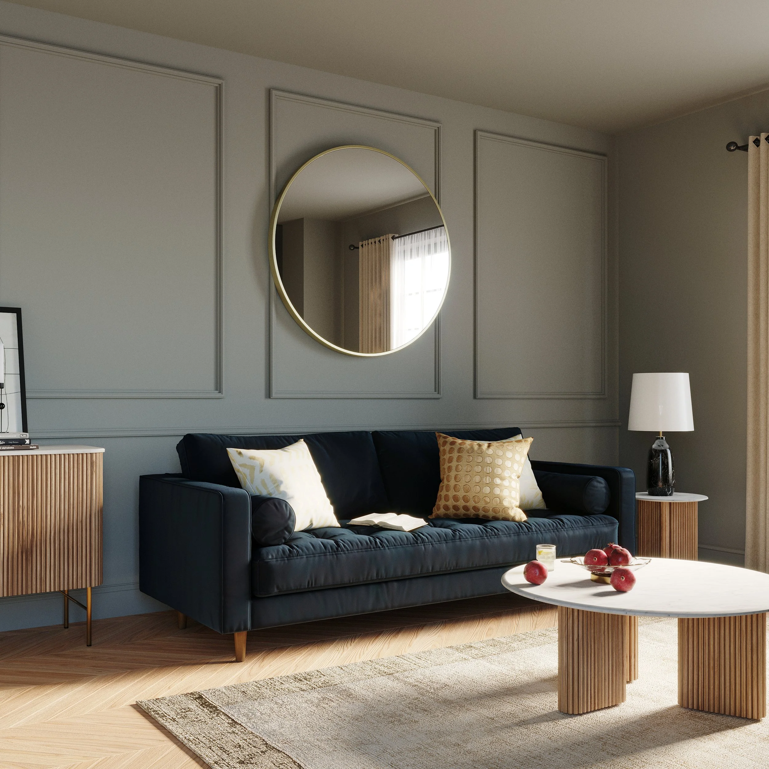 Fluting Side Table — Indesign Furniture