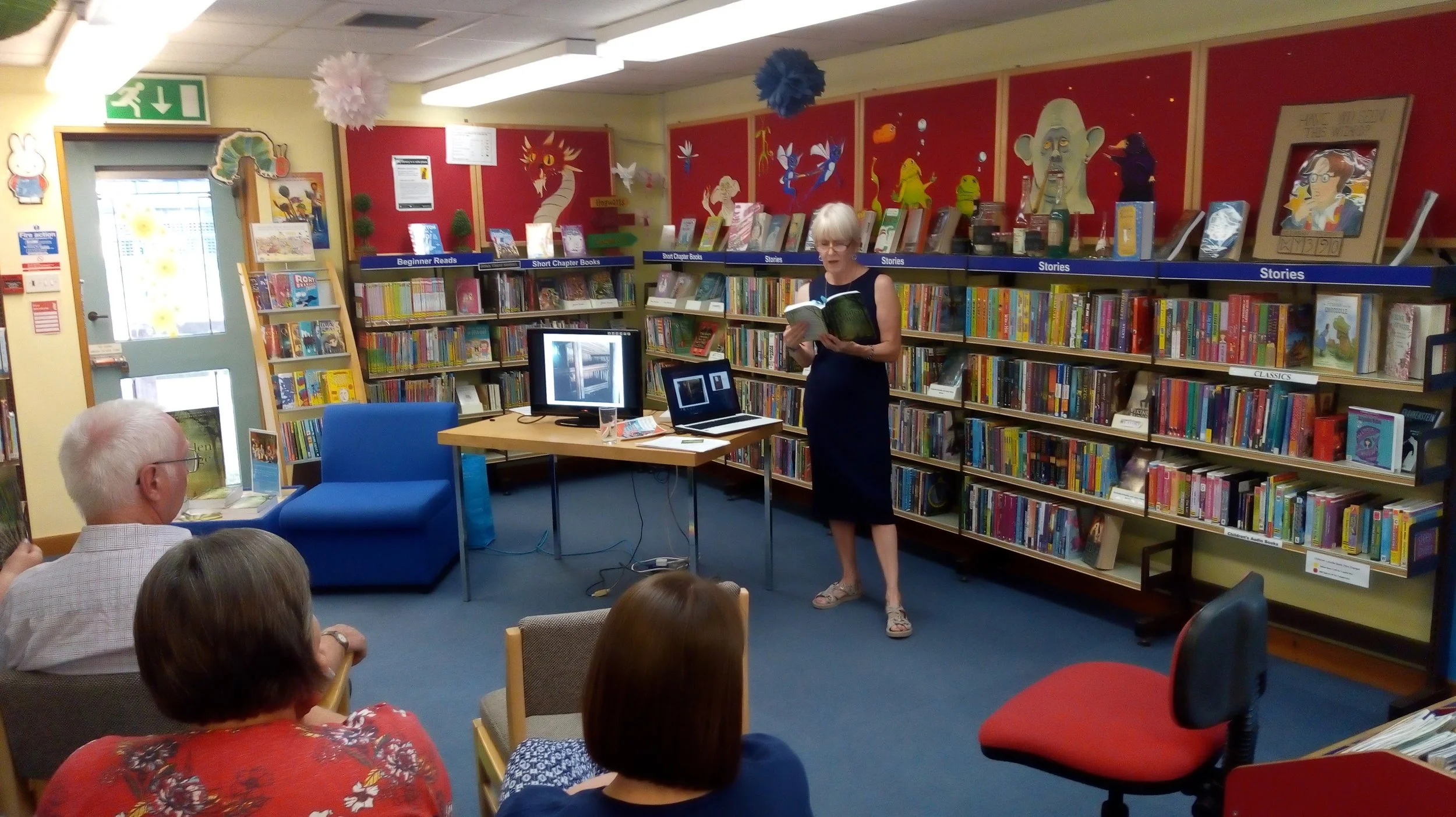 I gave a reading from The Hidden Village at Carterton Library