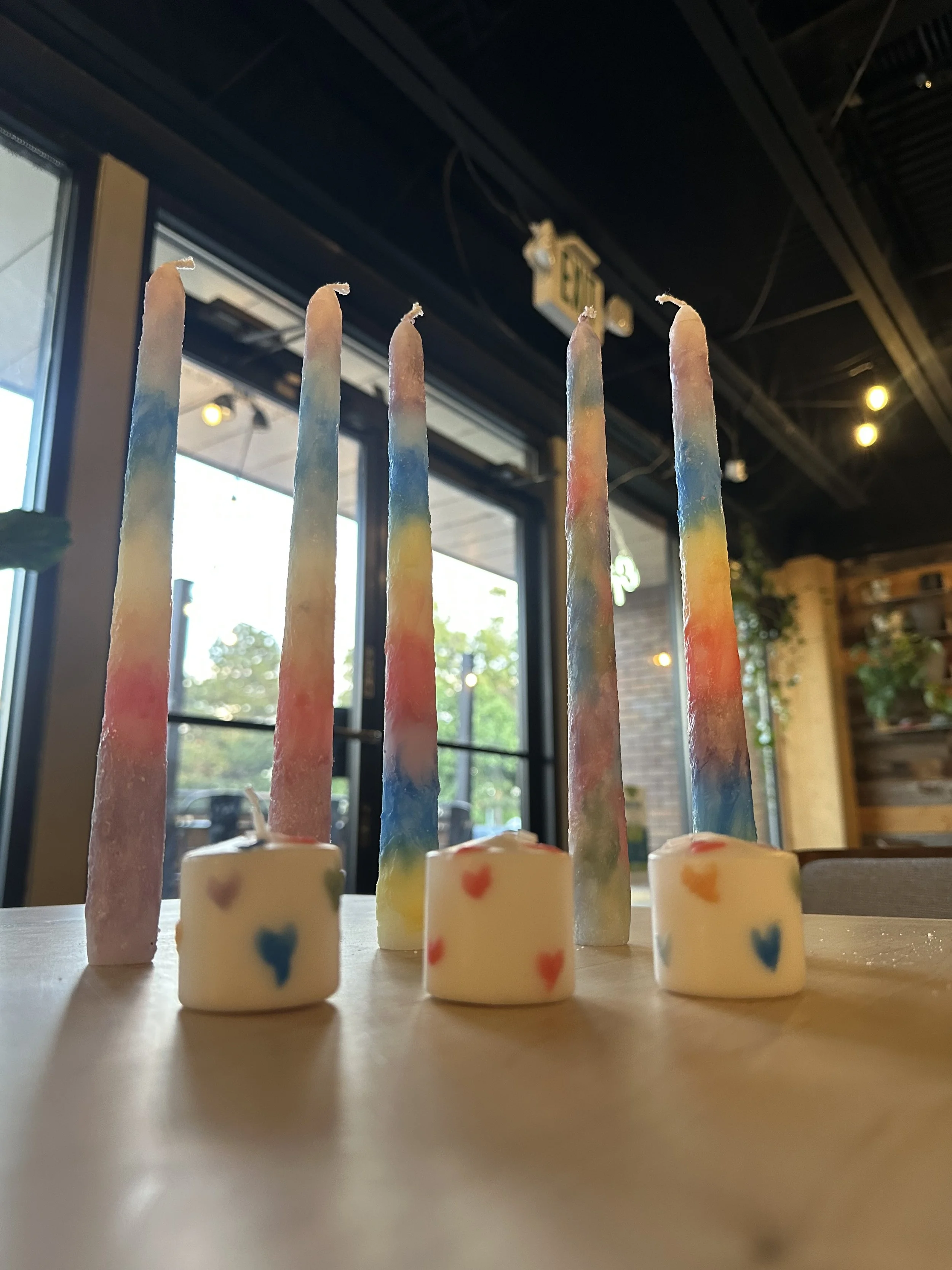 Never Let Pride End - Rainbow Candle Painting!