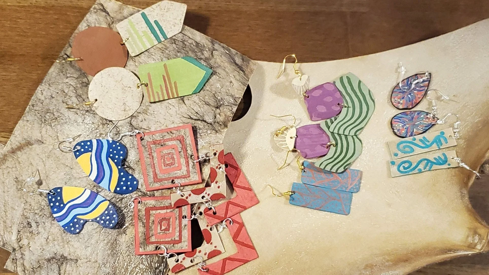 Introspective Patterns: Rawhide Earrings