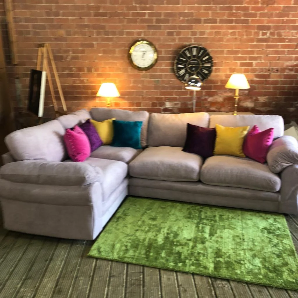 Furniture Village Soft Pink Left Hand Facing | Corner