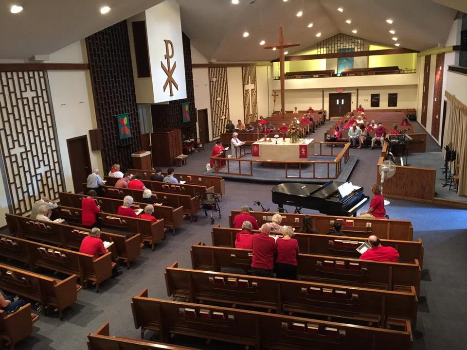 Bishop Hutterer and Pastor Pagel at First Evangelical Lutheran, Mesa