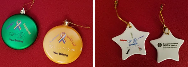 Christmas ornaments sales benefit ELCA disabilities ministries