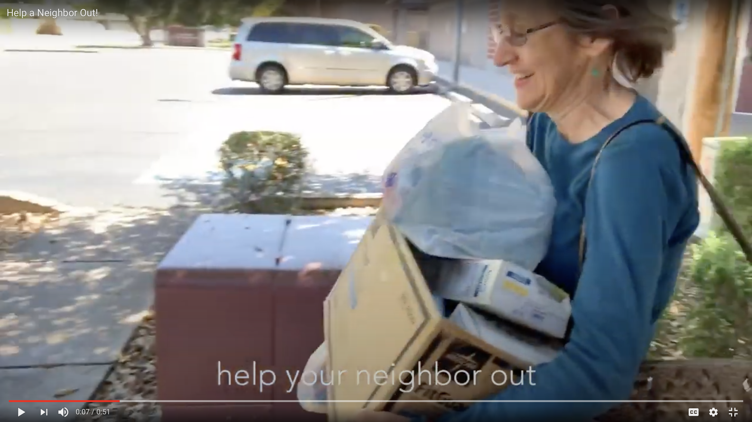 Holy Trinity shares video: Help a Neighbor Out!
