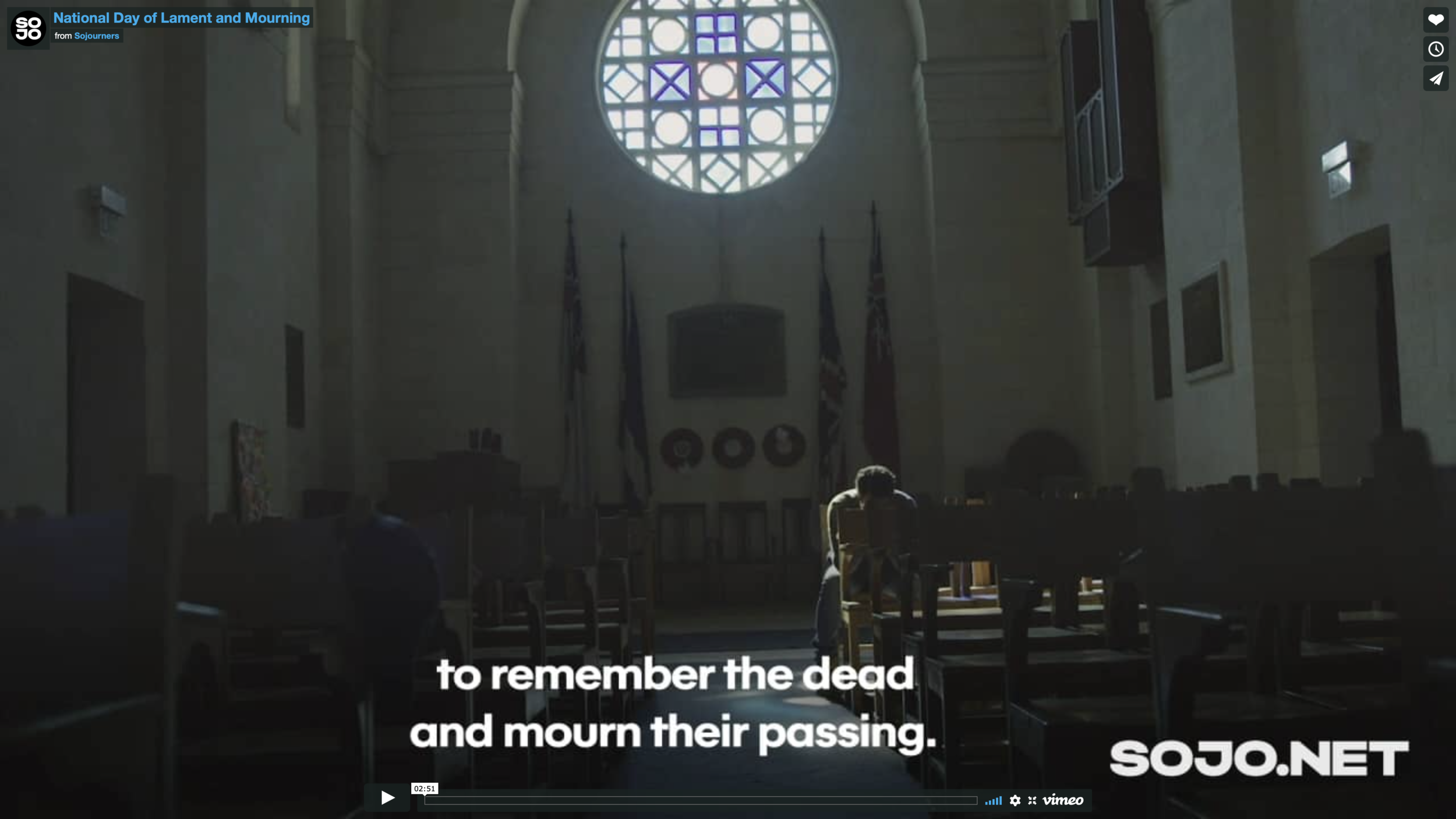 Bishop Eaton calls on church to observe national day of mourning