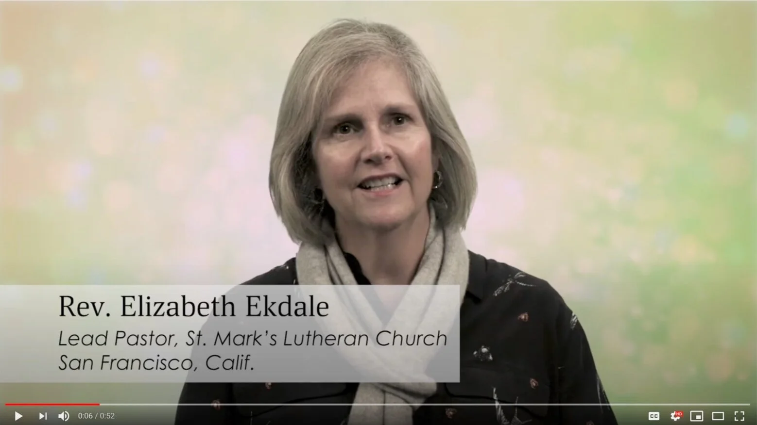 Rev. Elizabeth Ekdale: 50·40·10 video