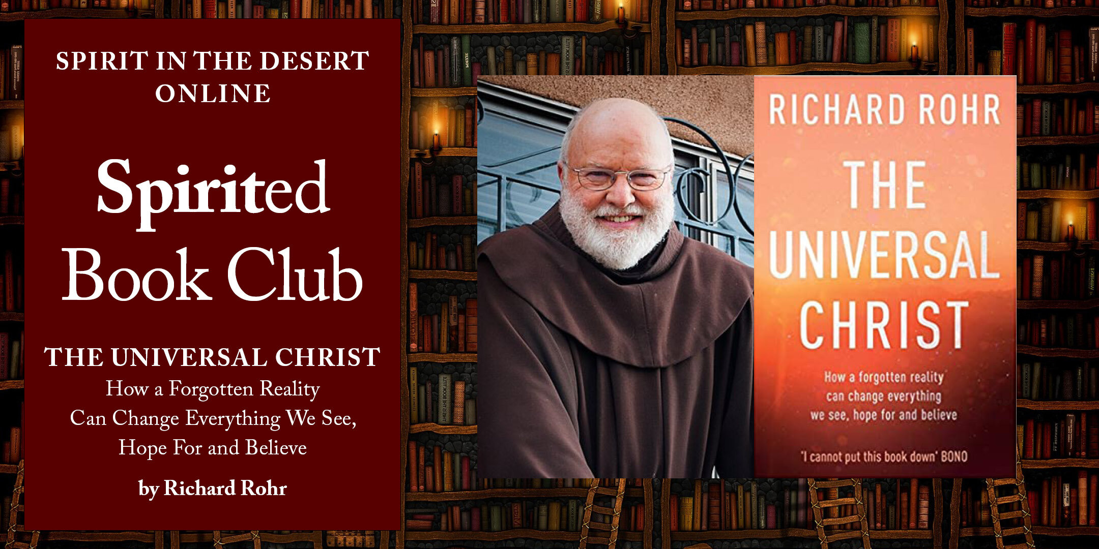 Spirited Book Club, The Universal Christ by Richard Rohr Live via Zoom