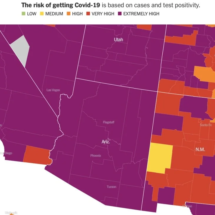 See Covid-19 risk in your county and a guide for daily life near you