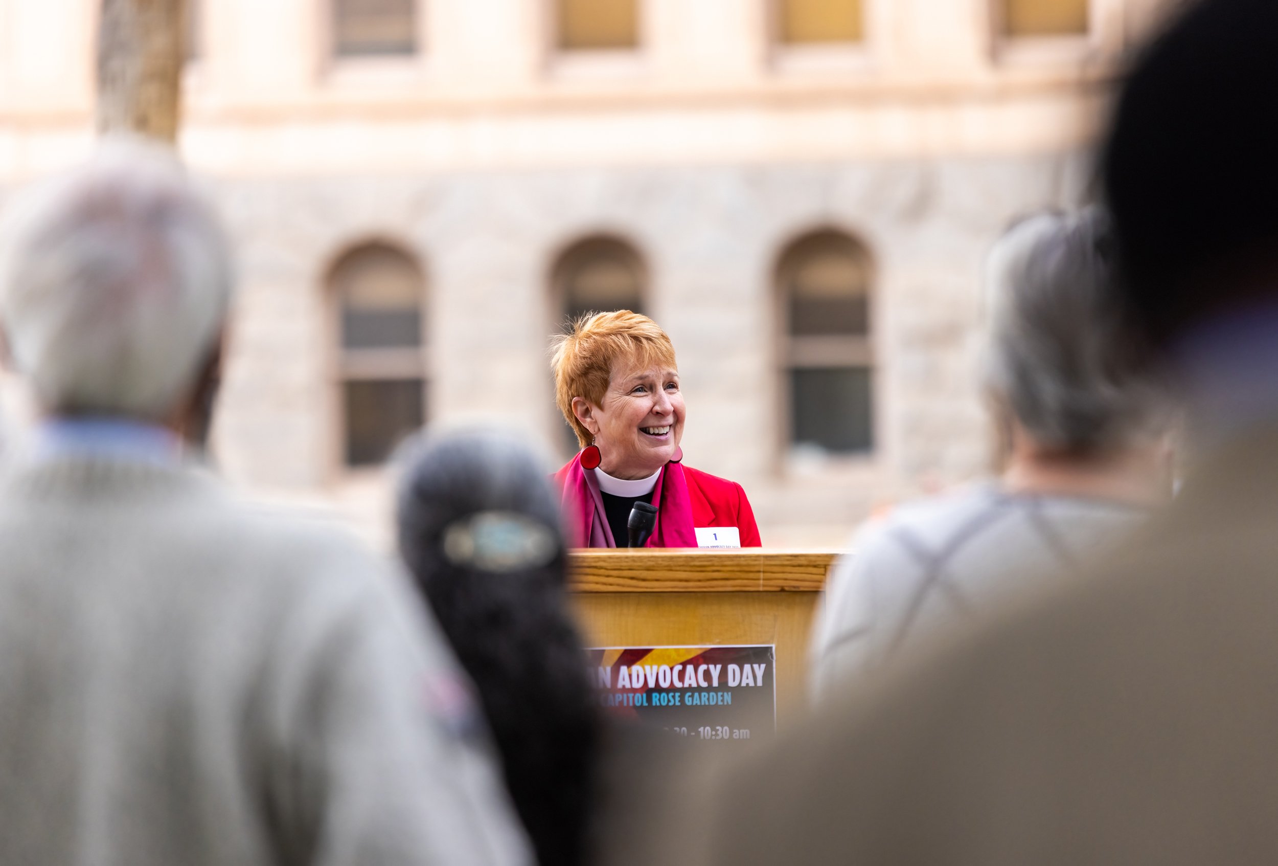  “It was about three years ago the idea of reviving Lutherans to be engaged in advocacy came into being. At the kitchen table of Sarah Payne Naylor, who years ago, ran the advocacy office for the Grand Canyon Synod, a few of us gathered—believing tha