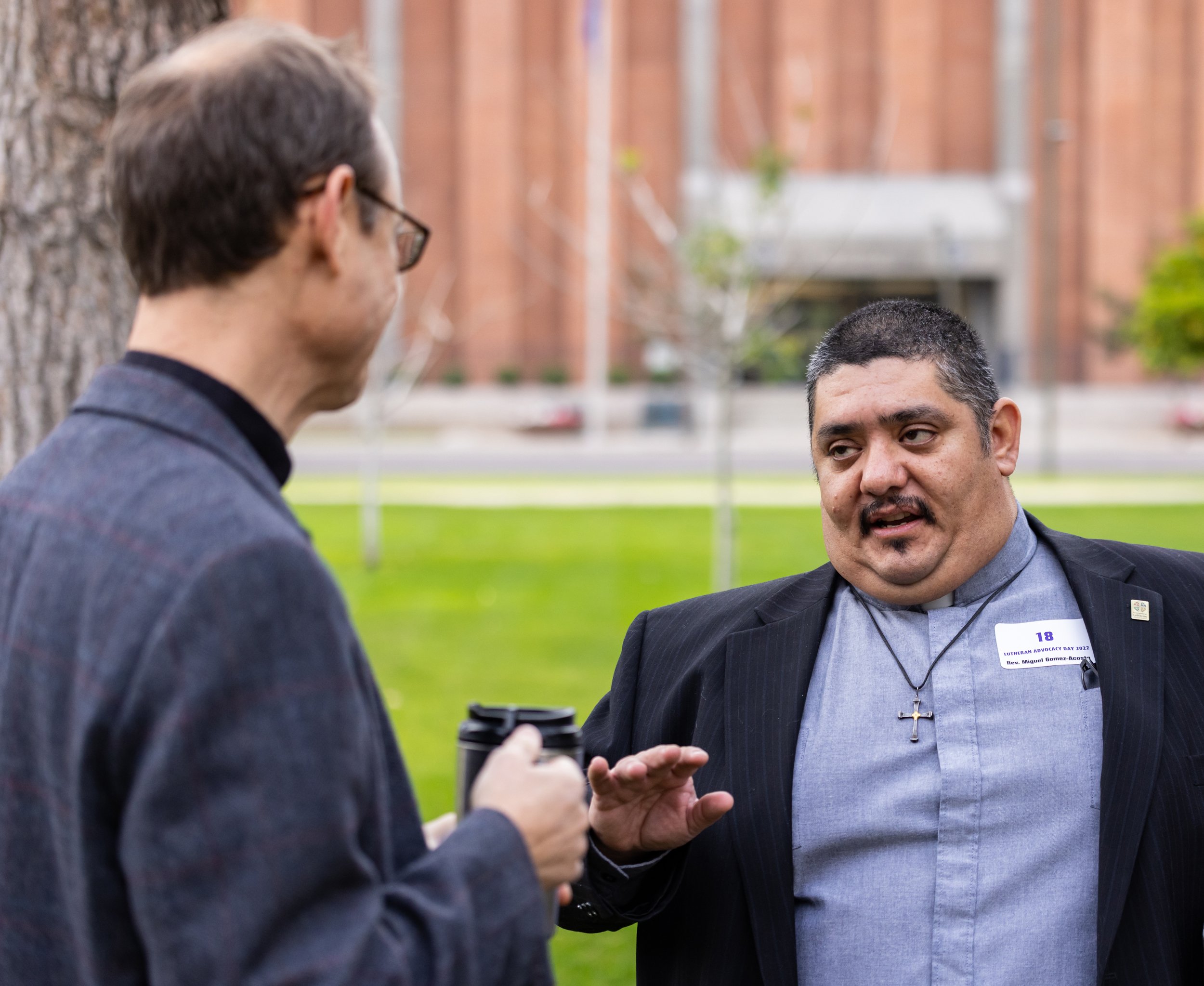  Pastor Peter Perry of St. John’s Lutheran in Glendale and Rev. Miguel Gomez-Acosta, Director for Evangelical Mission and Bishop’s Associate for Congregational Vitality. 