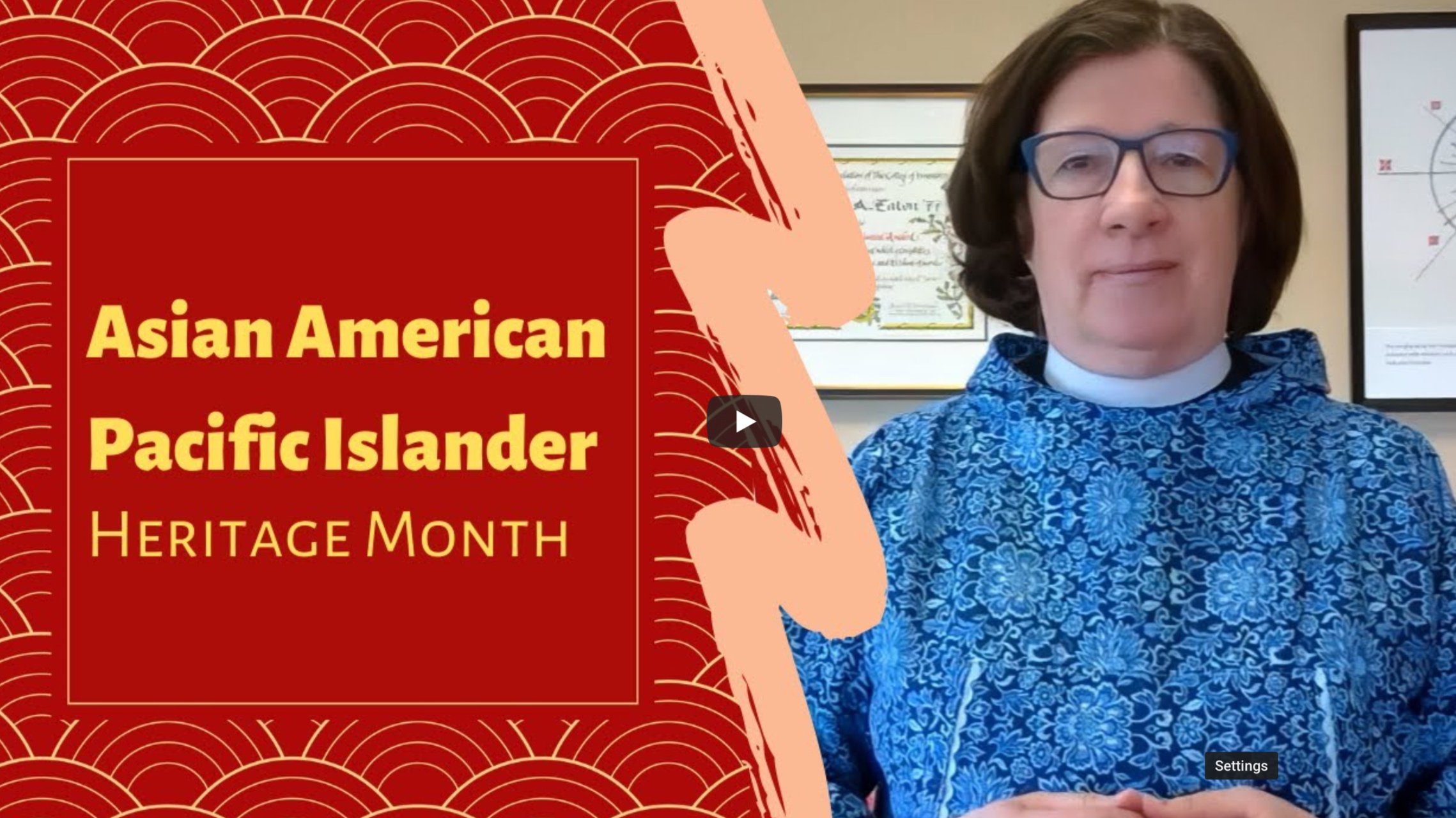 Bishop Eaton: Asian American and Pacific Islander Heritage Month