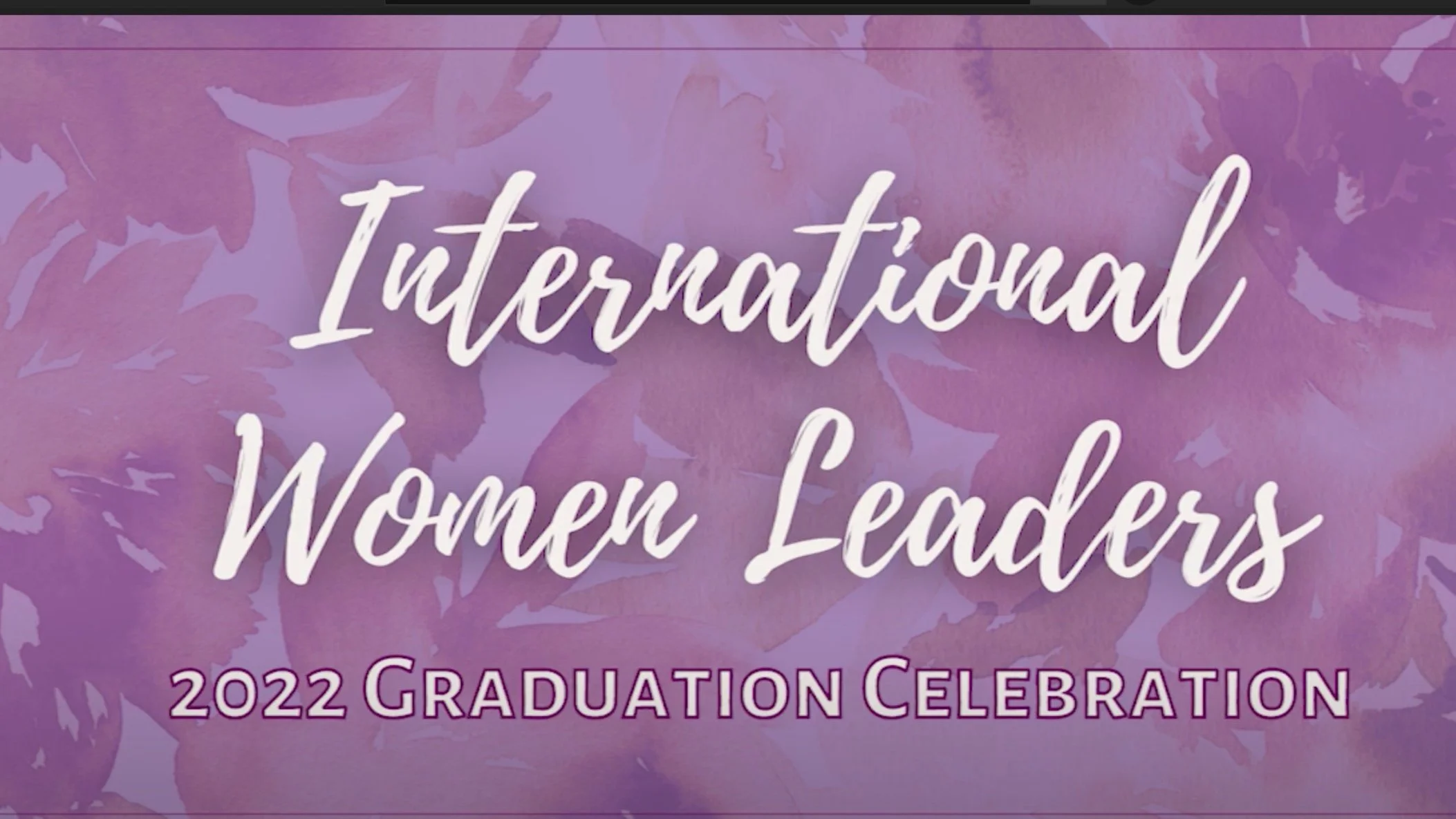 2022 Graduation Celebration: ELCA International Women Leaders Program